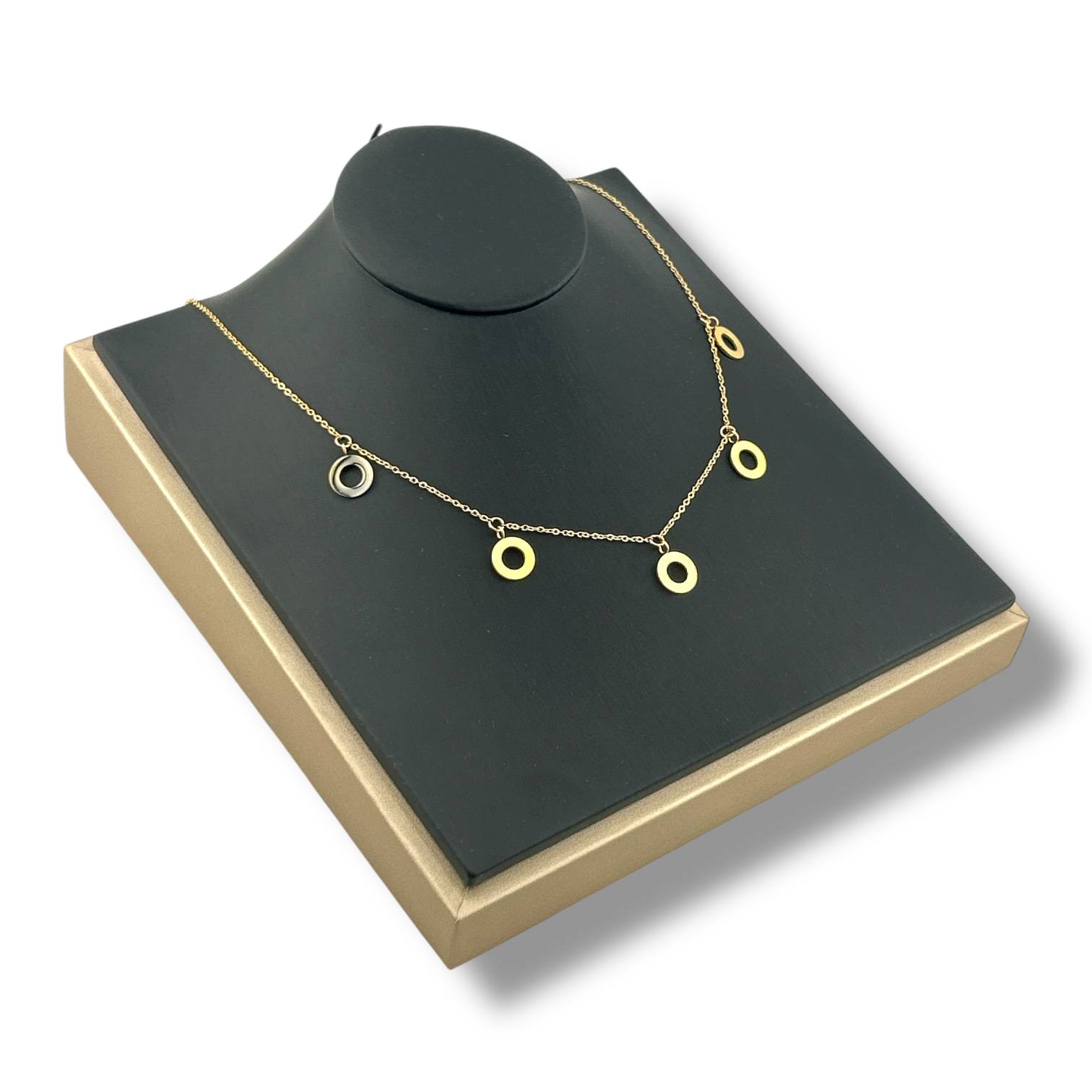 Circa Harmony Necklace – Gold & Black Accents