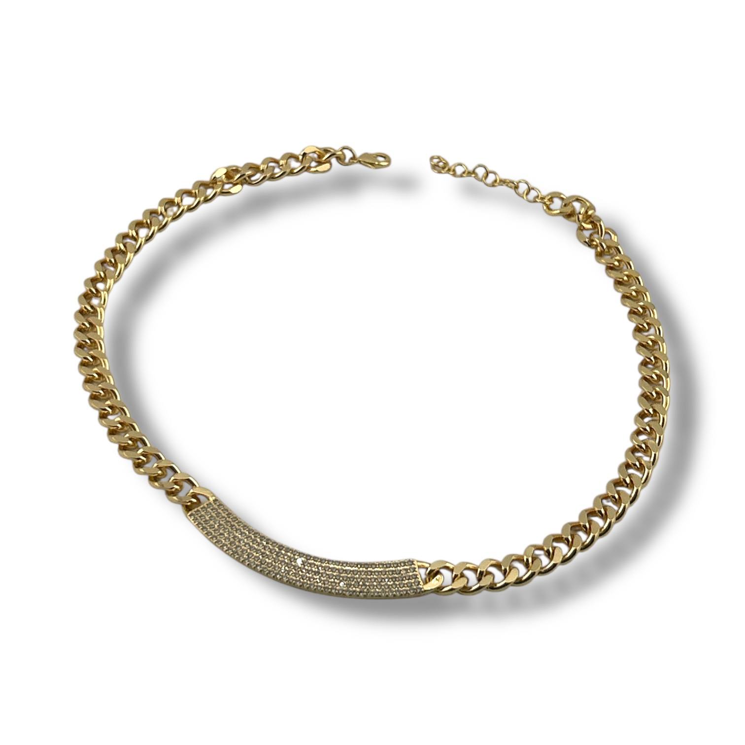 Cuban Glow Bar Necklace