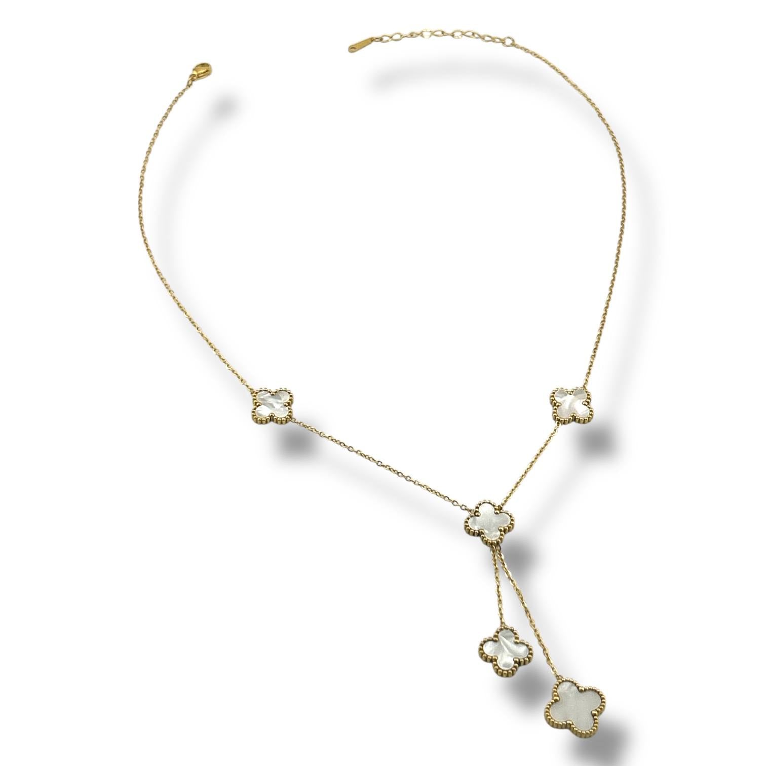 VANCLEEF Y-Necklace – 18K Gold-Plated