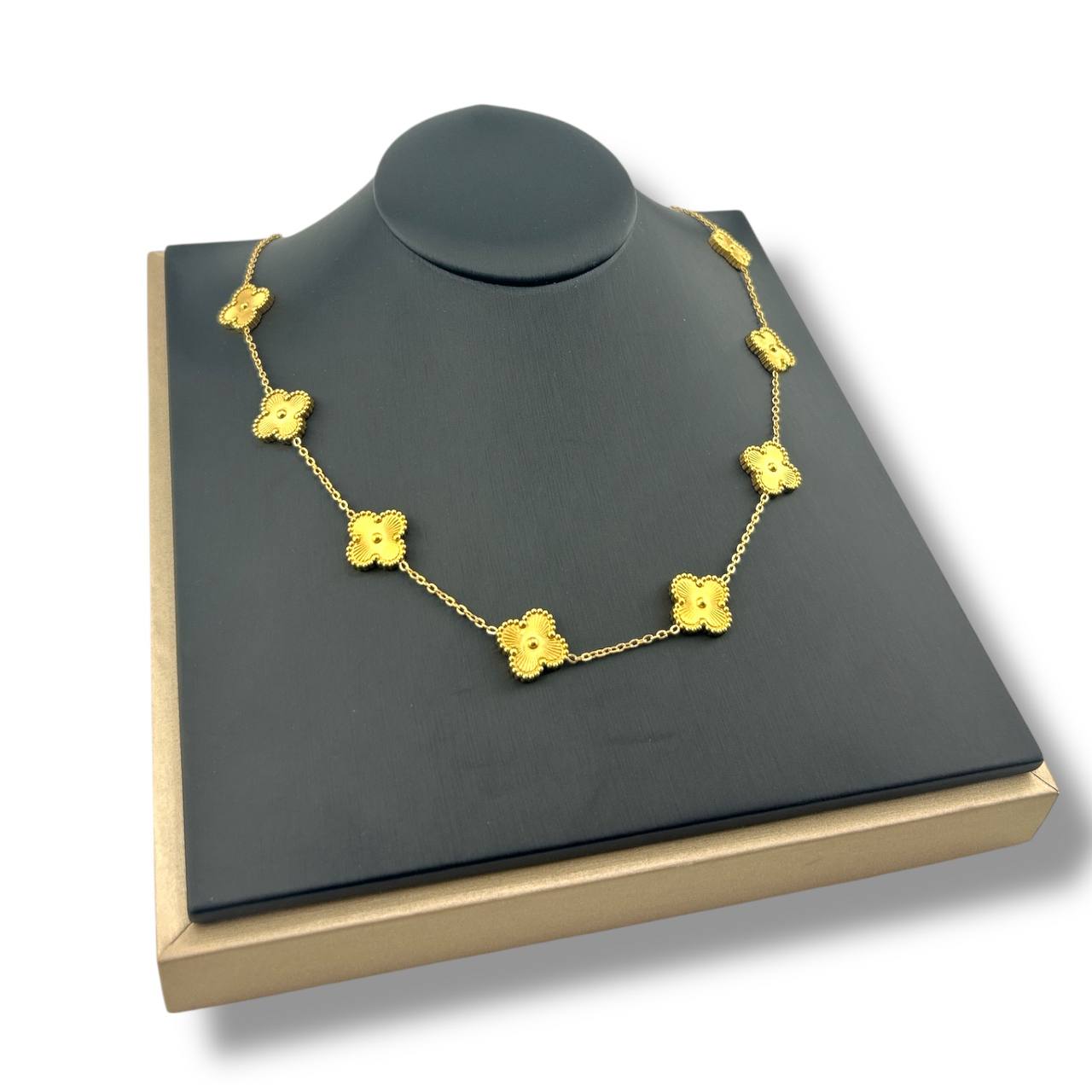 Golden VANCLEEF Necklace – 18K Gold-Plated