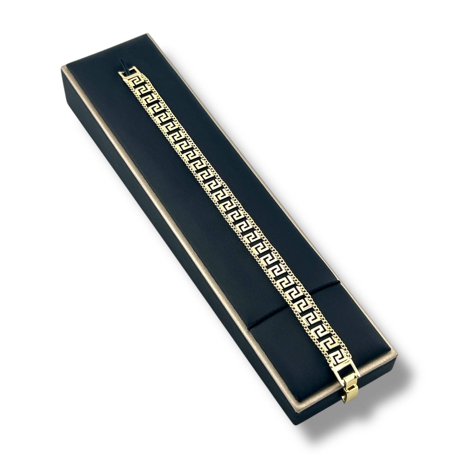 Greek Key Gold Bracelet – Timeless Luxury Design