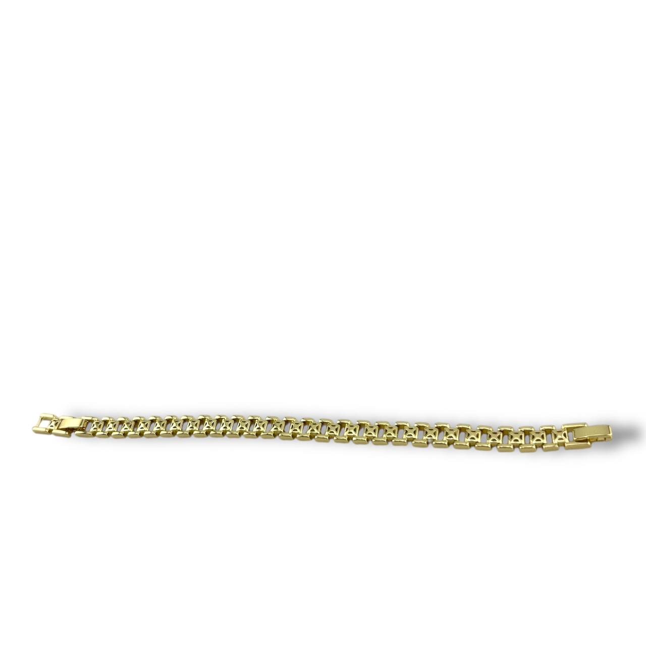 18K Gold-Plated Box Link Bracelet – Modern & Durable