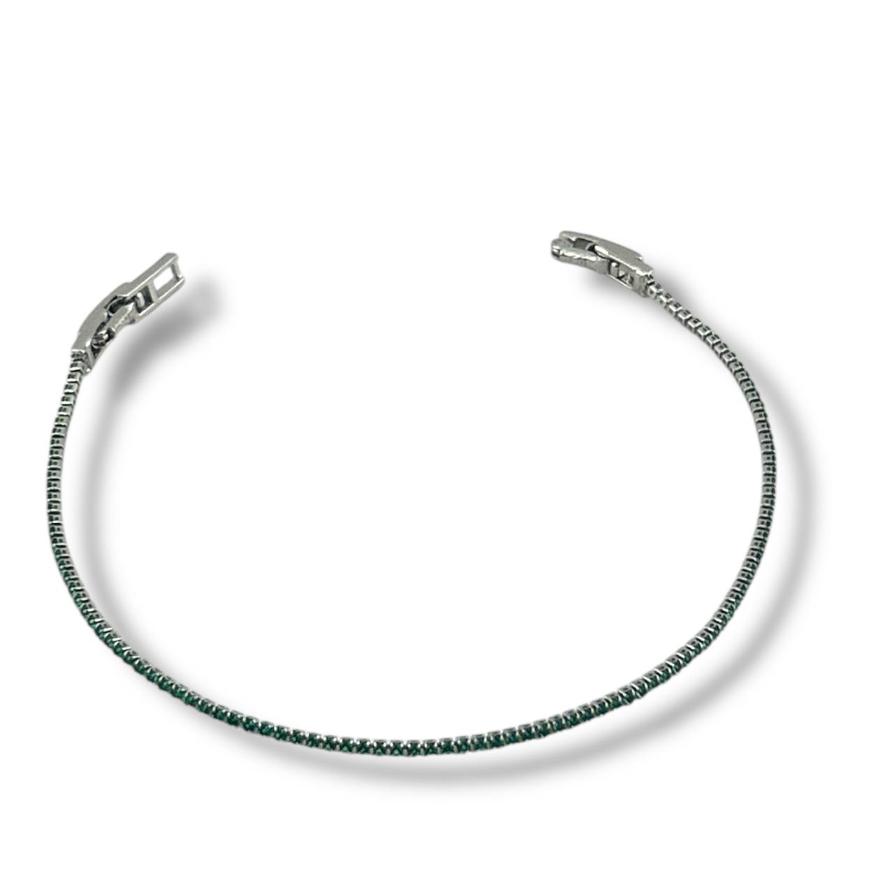 Silver Tennis Bracelet Duo – Water-Resistant & Hypoallergenic