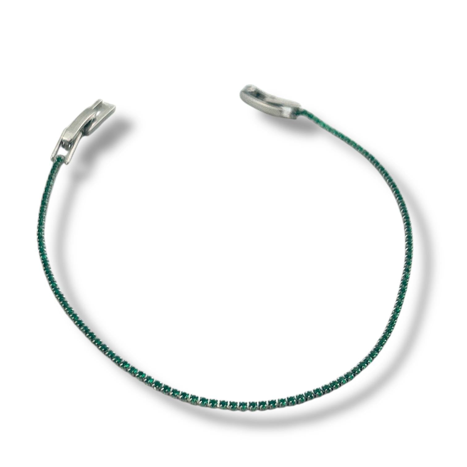 Silver Tennis Bracelet Duo – Water-Resistant & Hypoallergenic