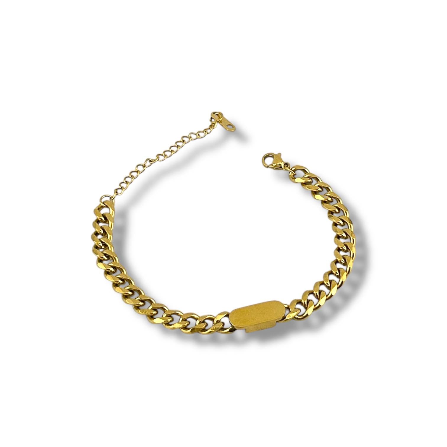 Silver Cuban Chain Necklace & Bracelet Set – Minimalist Edition