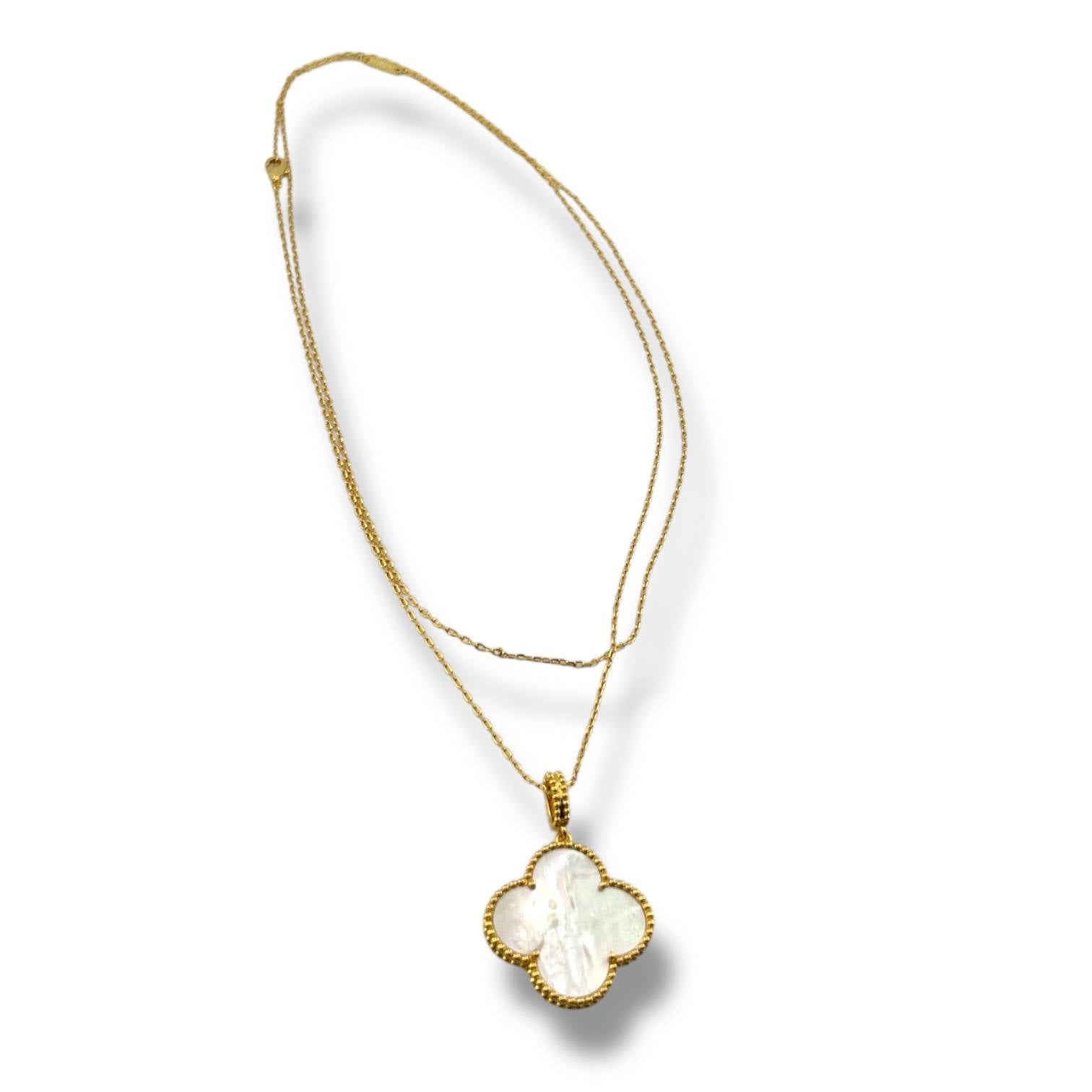 ✨ vancleef Clover 90cm Pendant Necklace