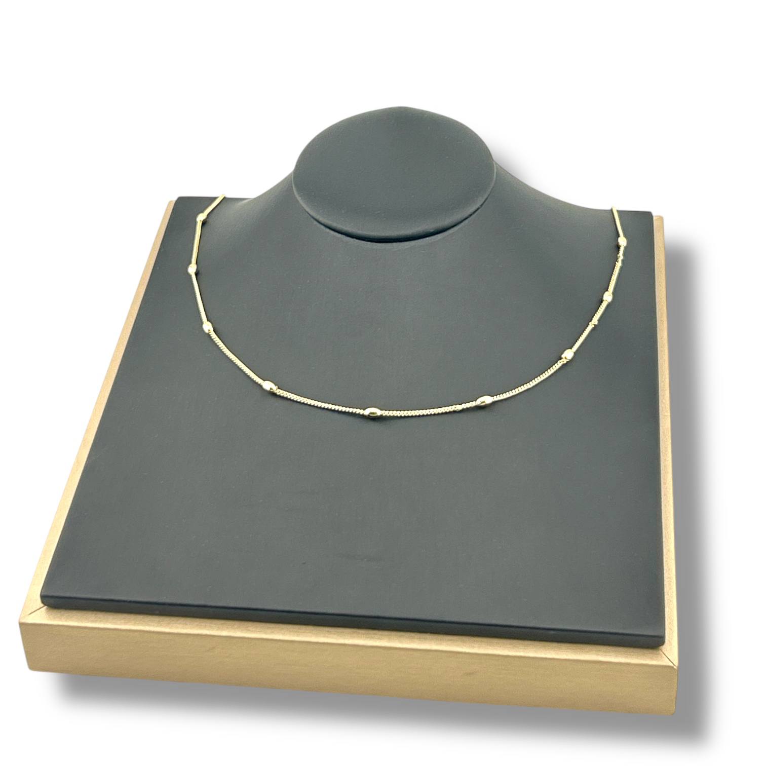 Poshewix – Dainty Satellite Bead Chain Necklace