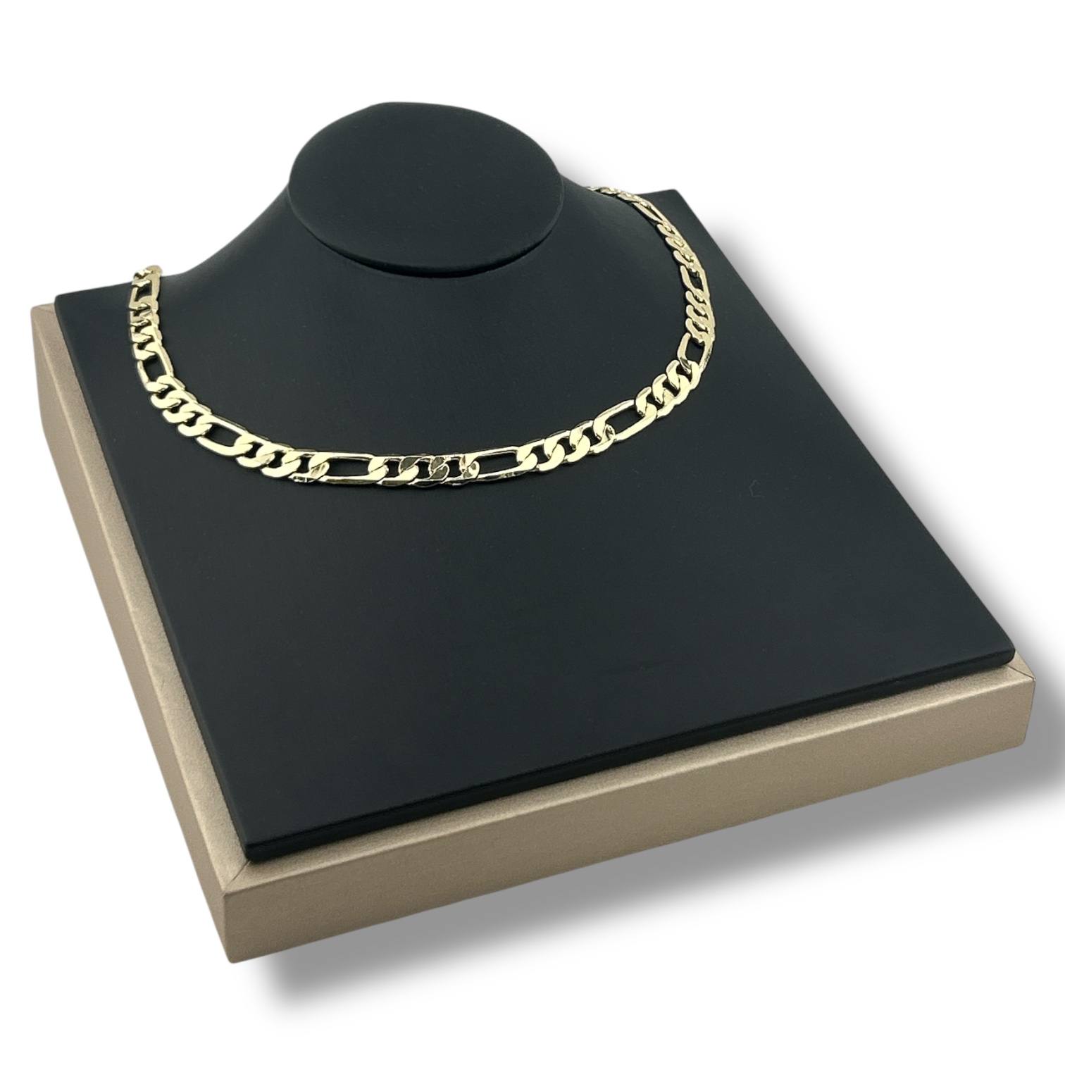 Poshewix – Classic Figaro Chain Necklace 💛✨