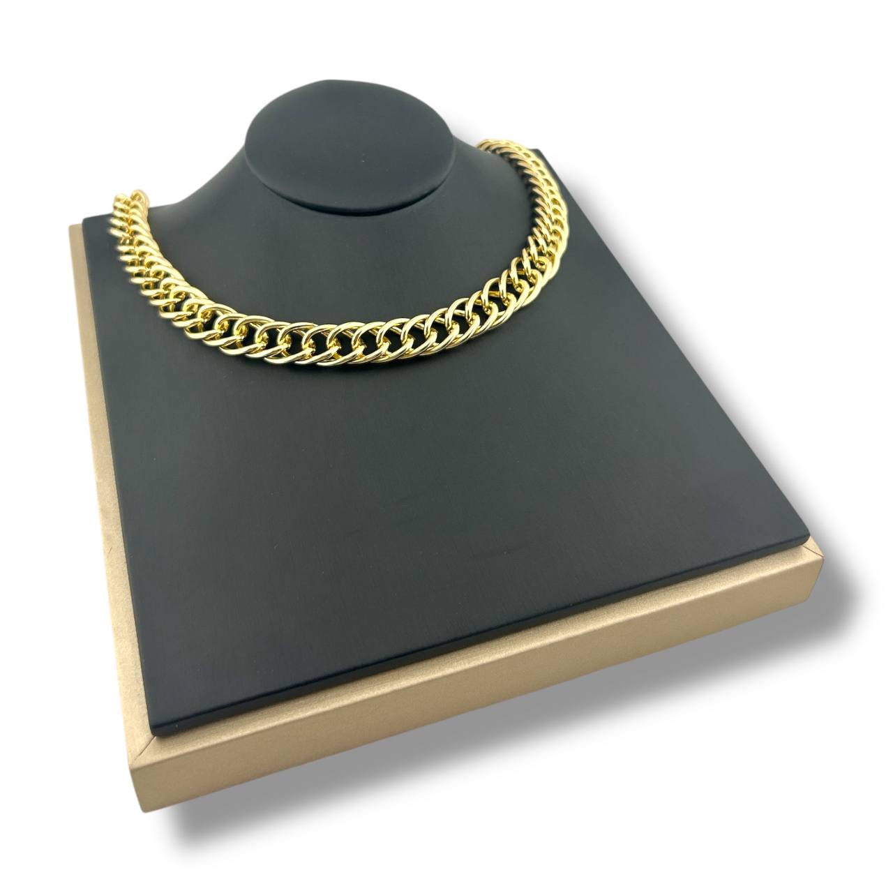 Bold Cuban Link Gold Necklace