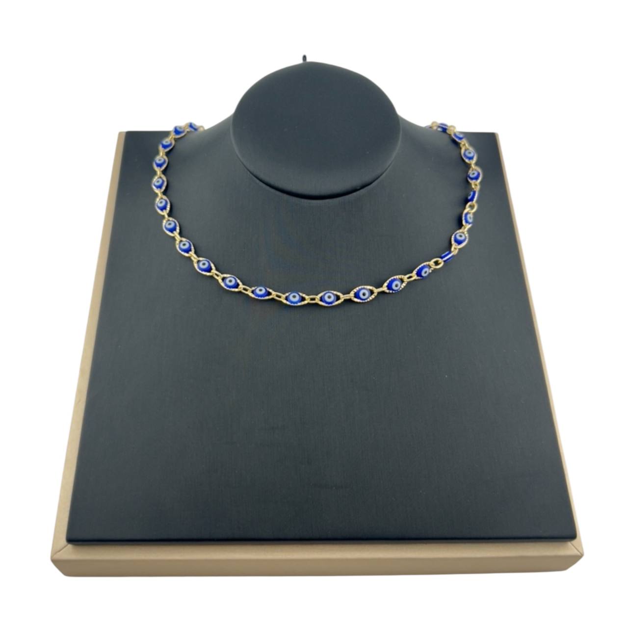 Gold Evil Eye Chain Necklace – Protection & Style