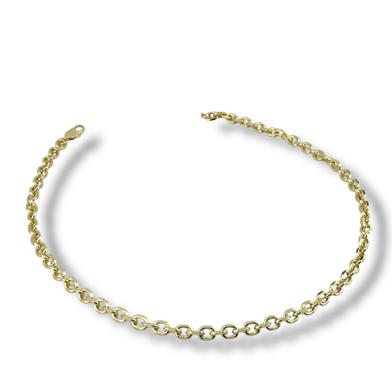 Classic Round Link Gold-Plated Necklace ✨