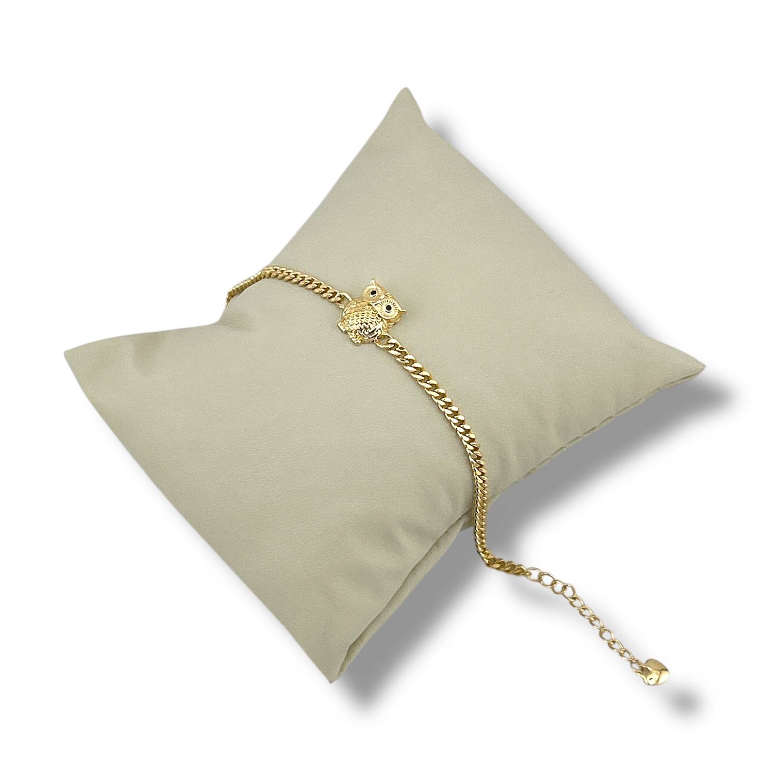 Gold Owl Charm Bracelet ✨