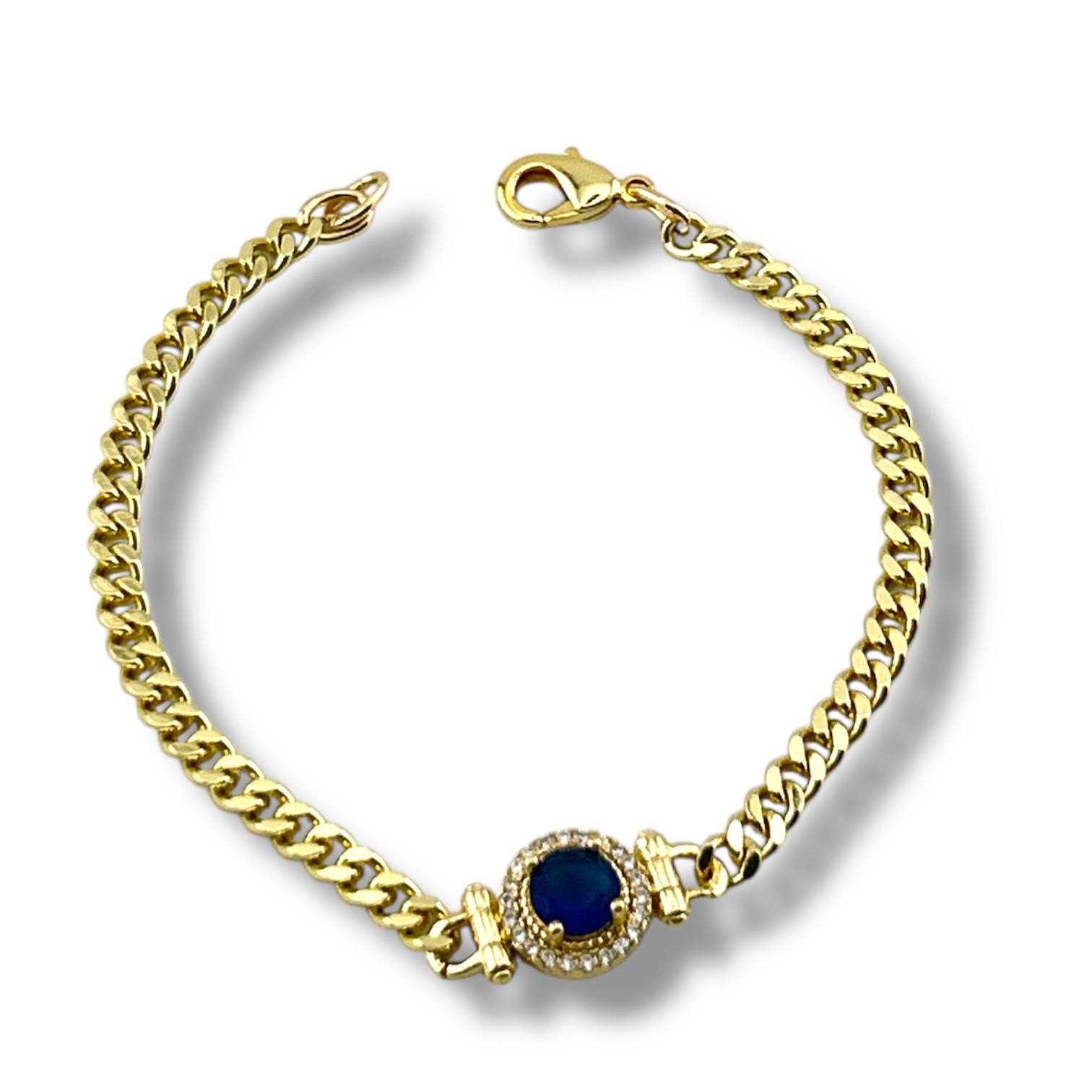 Sapphire Glow Gold Bracelet 💙