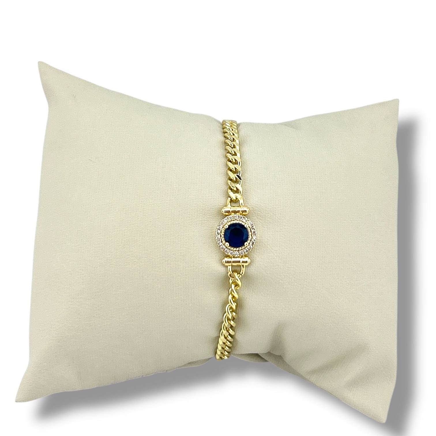 Sapphire Glow Gold Bracelet 💙