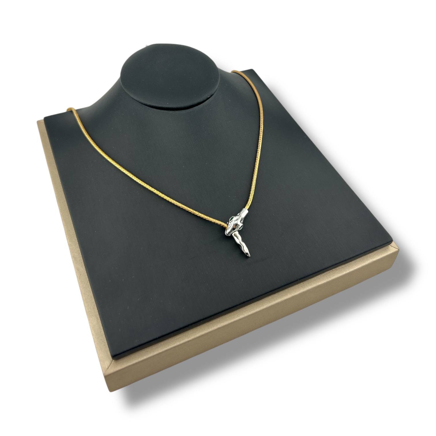 Snake Minimalist Gold Wire Necklace