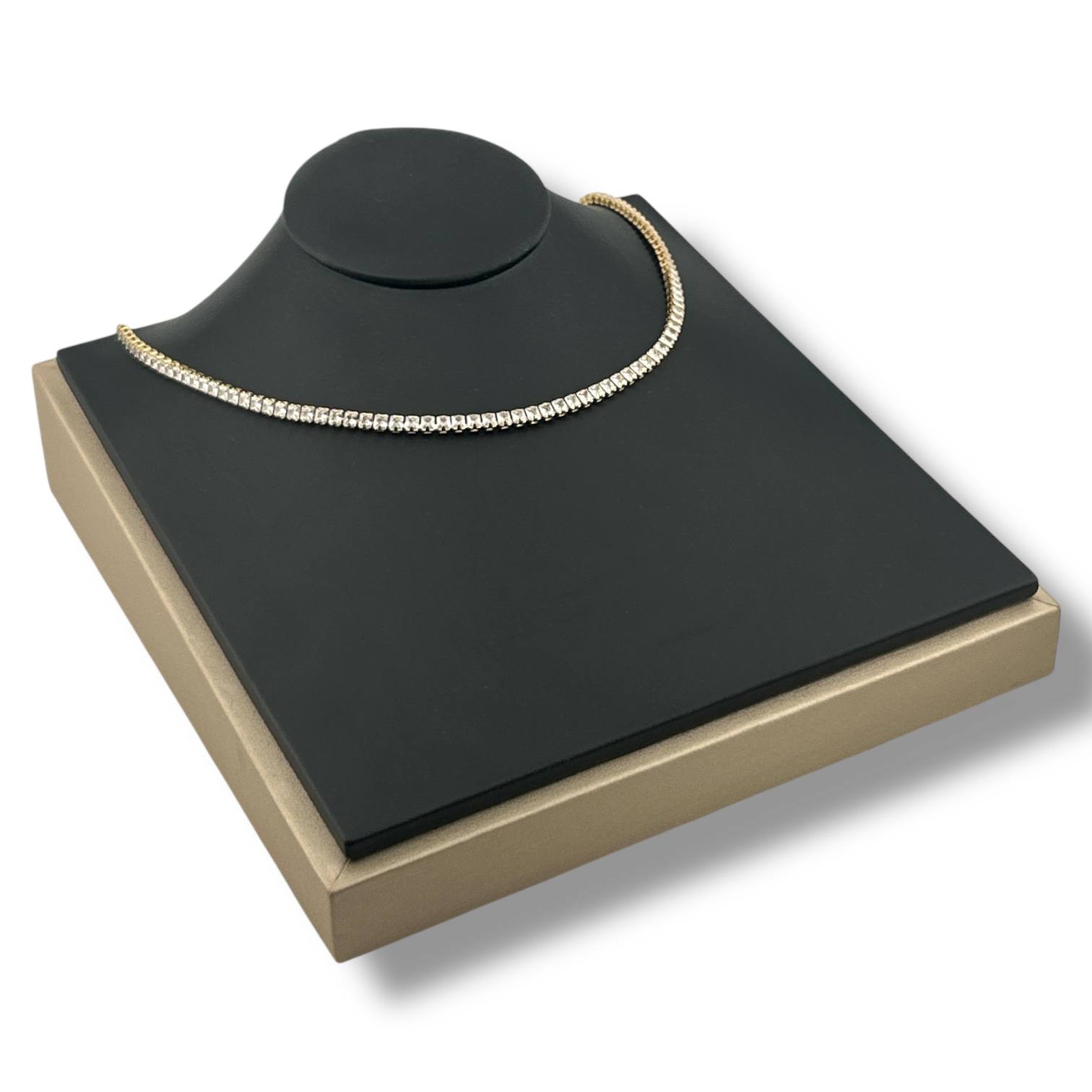 Gold Tennis Necklace