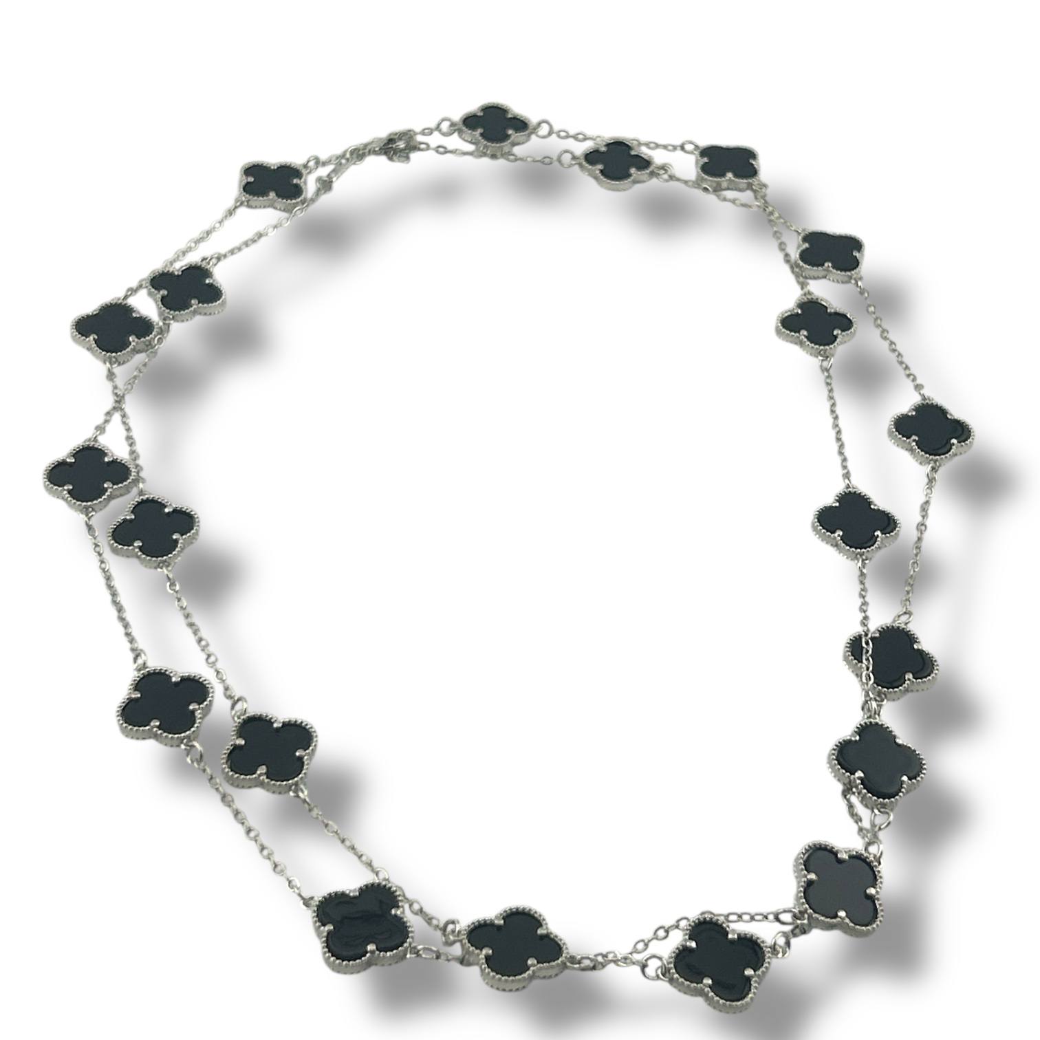 Vancleef Long Necklace(black and white)