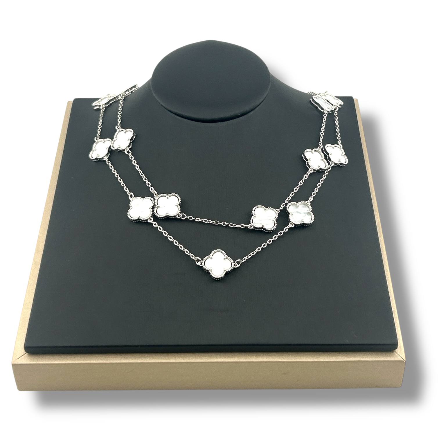 Vancleef Long Necklace(black and white)