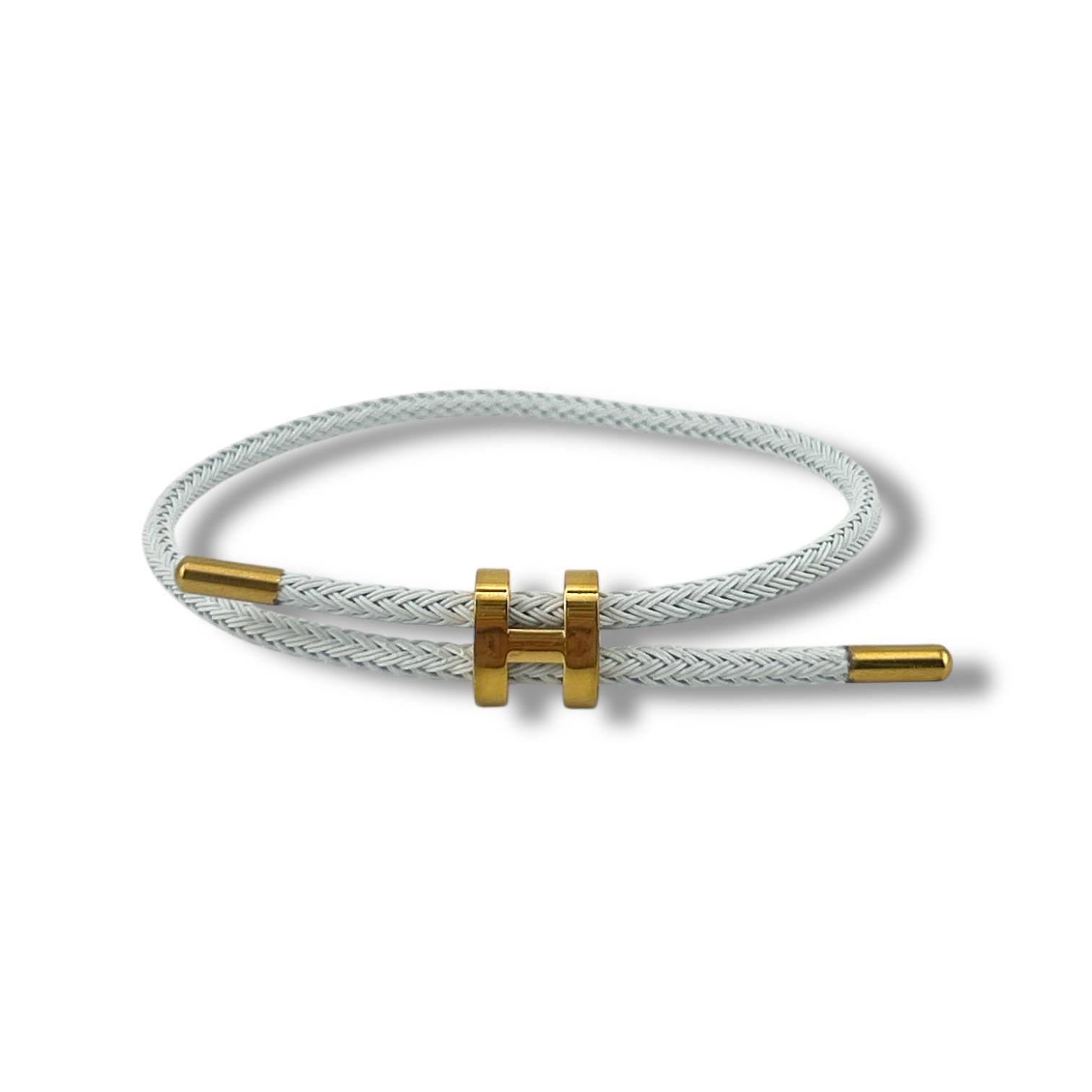 Hermès Bracelet with Gold “H” Clasp 🪢
