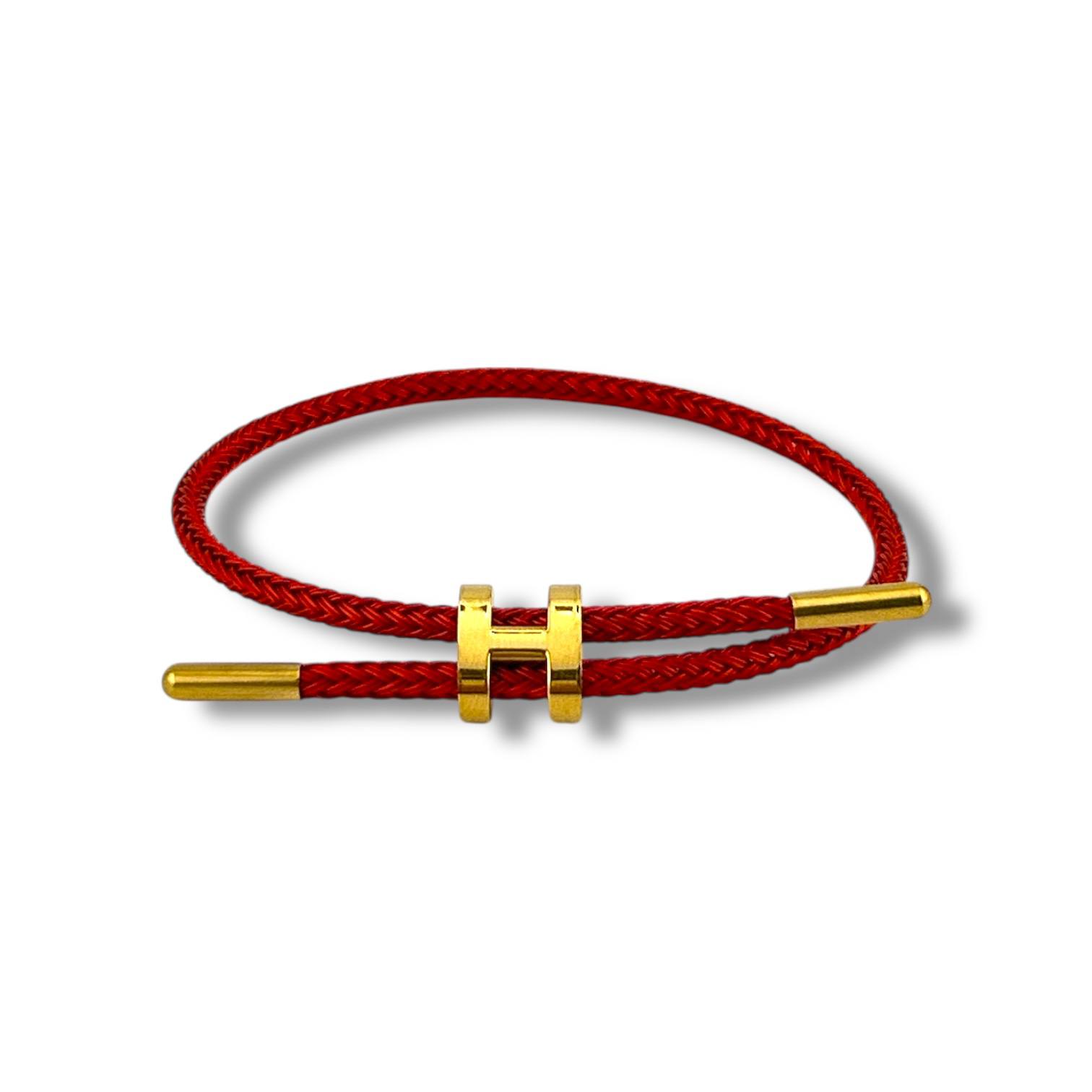 Hermès Bracelet with Gold “H” Clasp 🪢