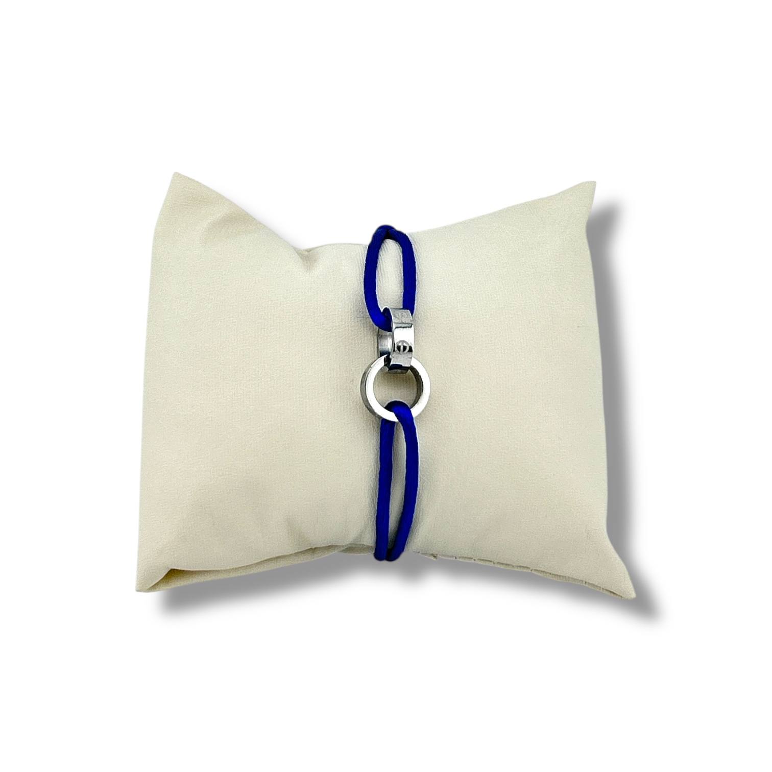 Dual Ring Cord Bracelet – Adjustable Unisex Design ✨