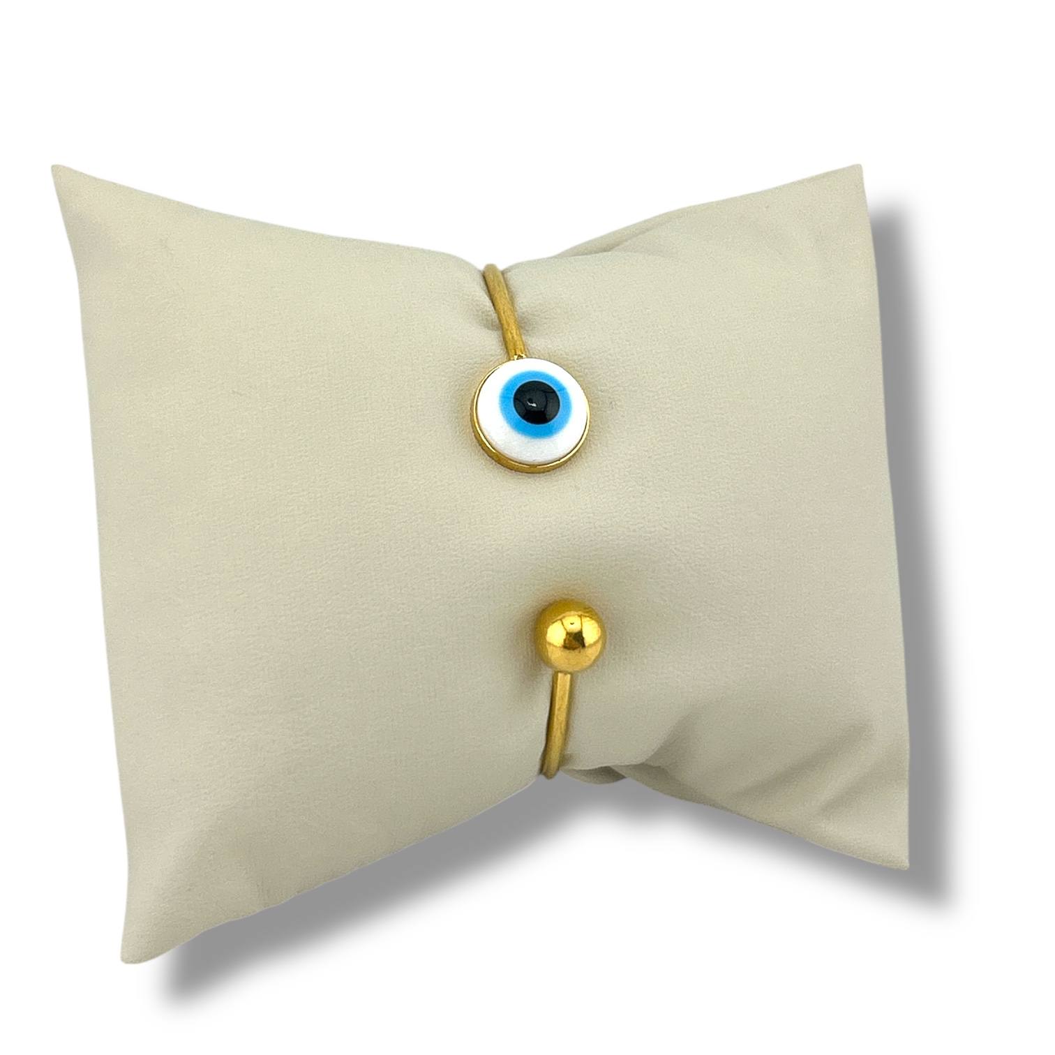 Gold Evil Eye Bangle ✨🔵🧿