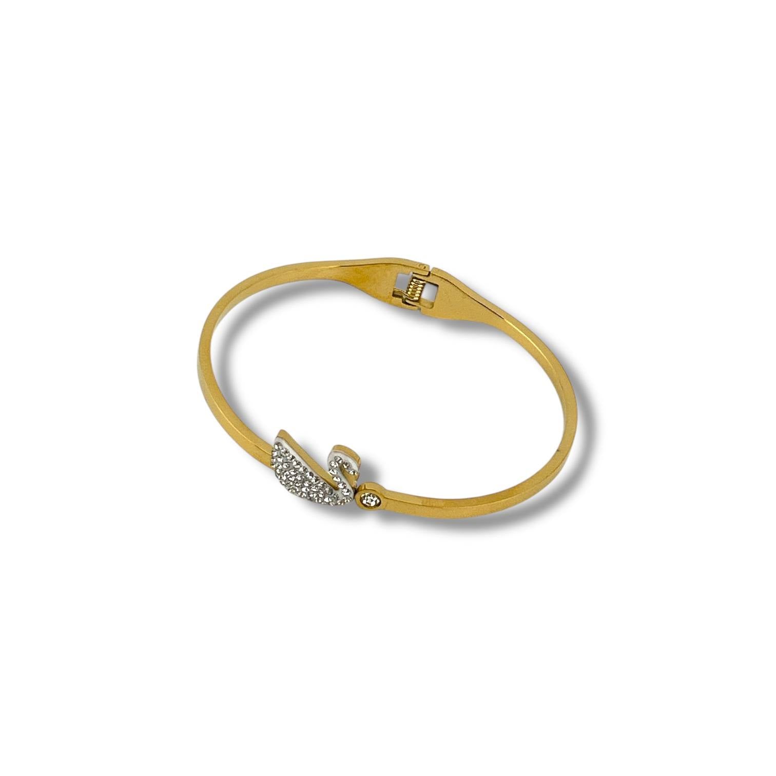 white swan Bangle