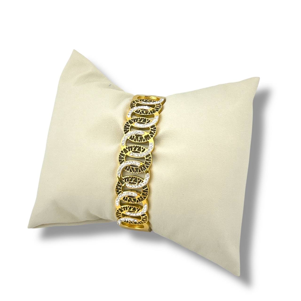 Luxe Linked Elegance Bracelet (Gold & Silver)