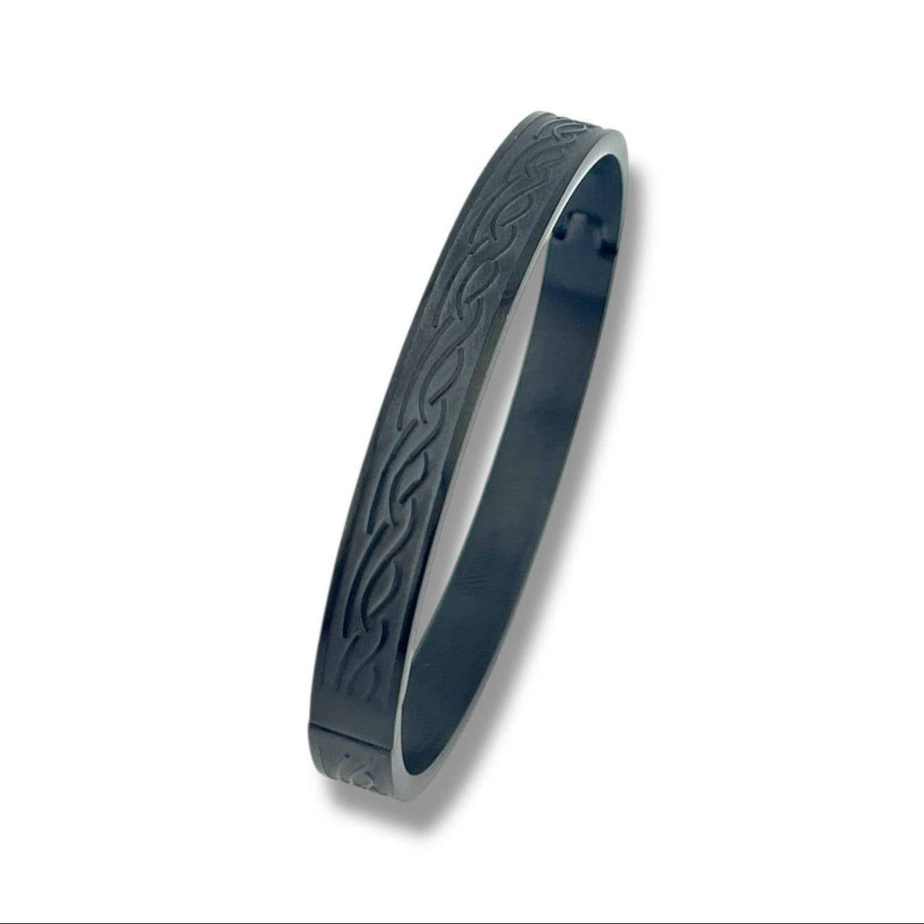 Black Tribal Engraved Bangle 🖤