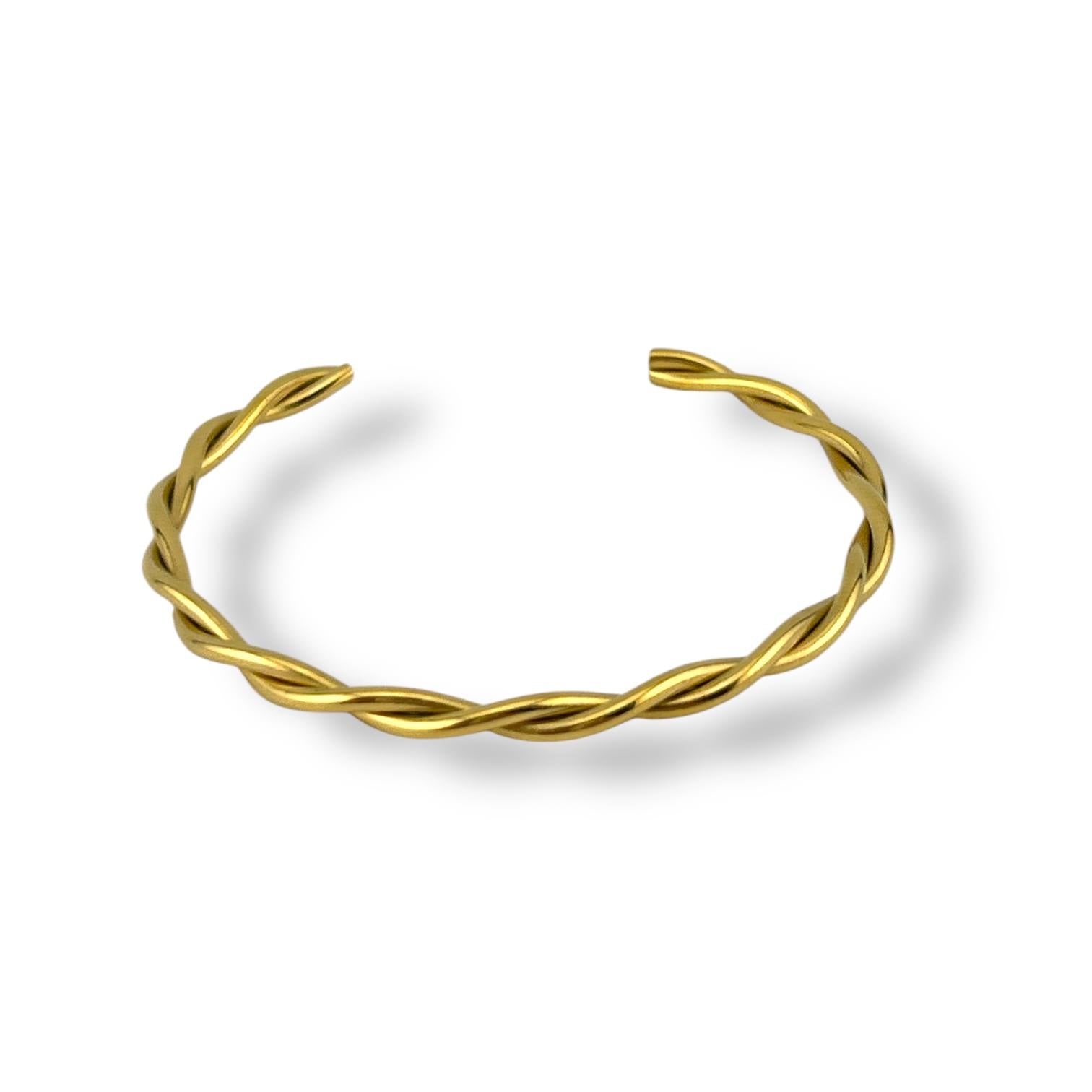 Golden Twist Bangle