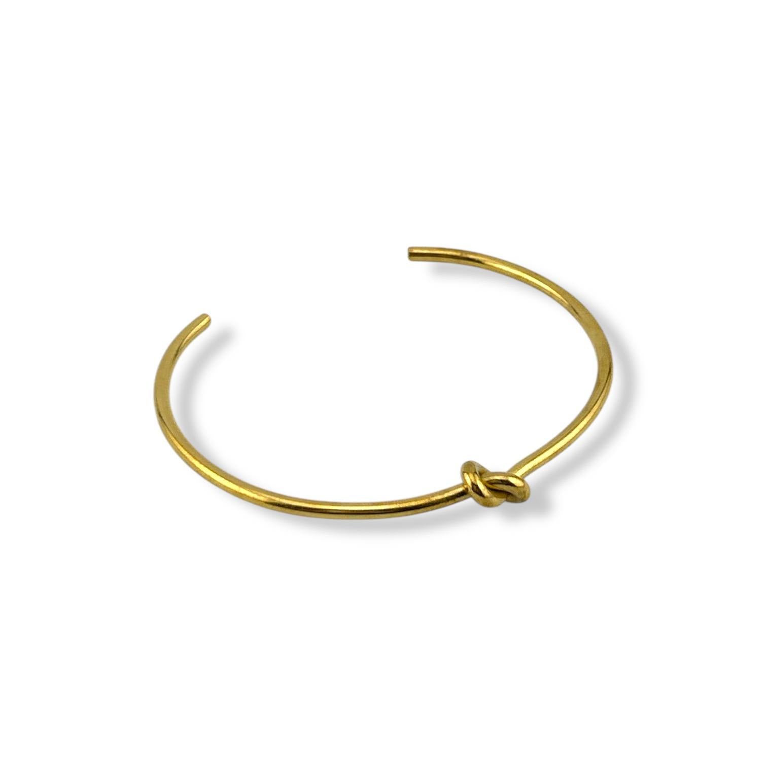 ✨stainless Knot Open Bangle | Minimalist Love Bracelet