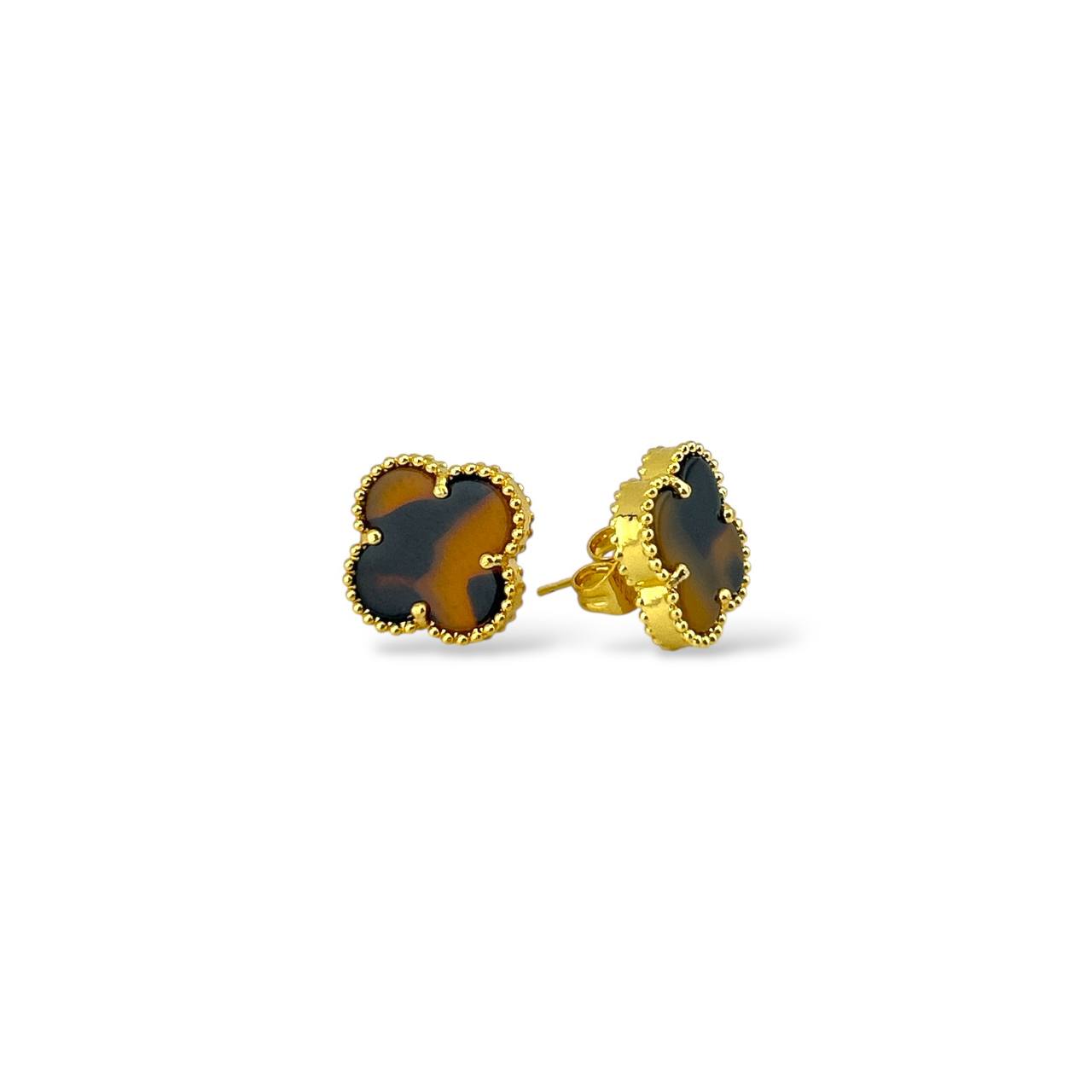 Clover Stud Earrings – Multi-Color Collection