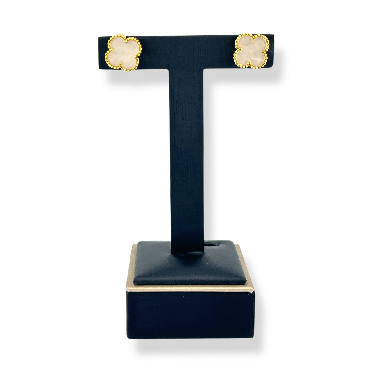 Clover Stud Earrings – Multi-Color Collection