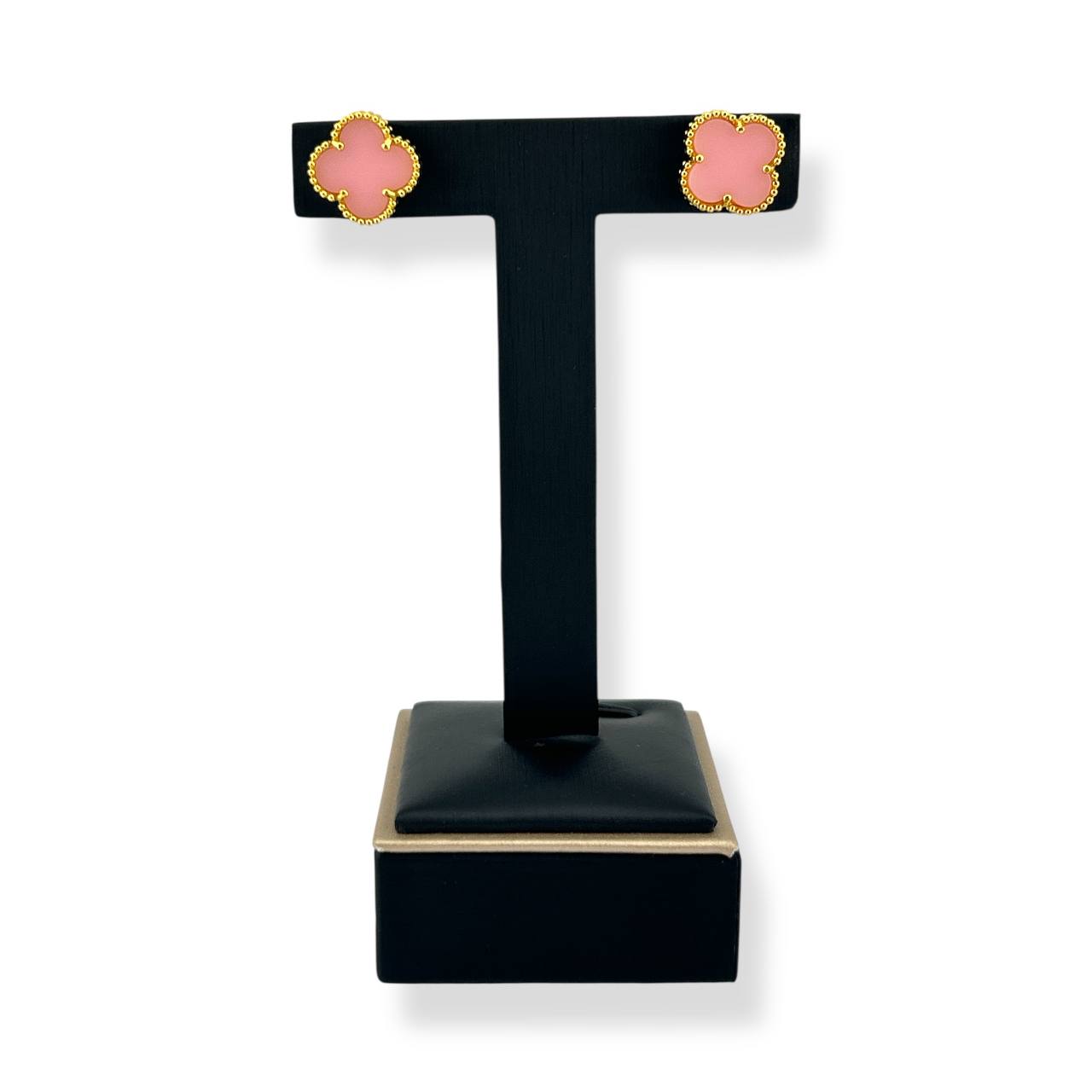 Clover Stud Earrings – Multi-Color Collection