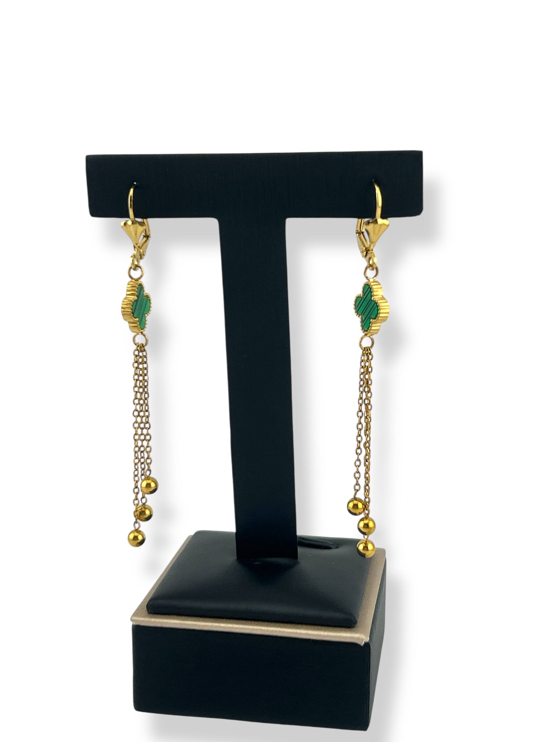 long Clover Cascade Earrings