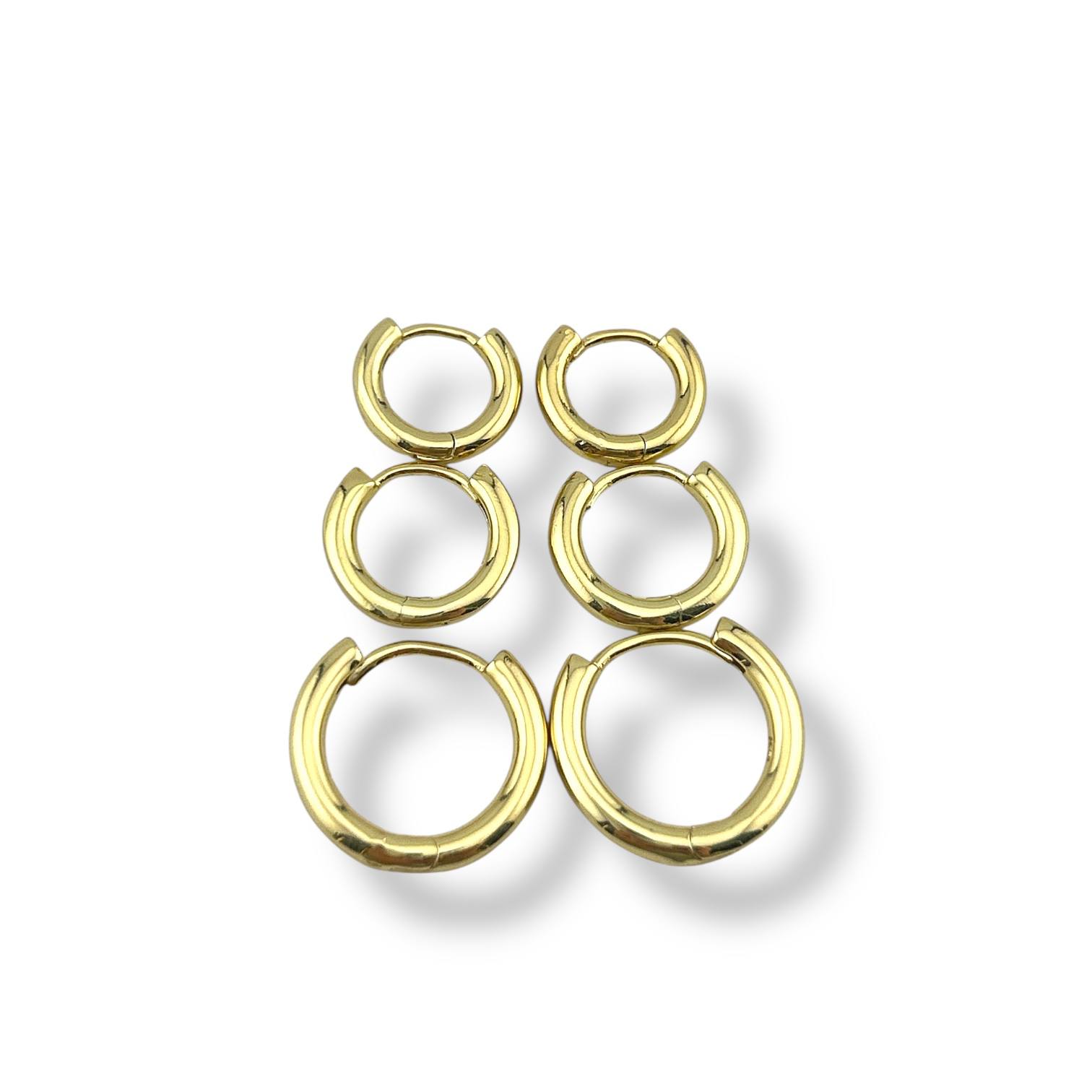 Triple Hoop Illusion Earrings