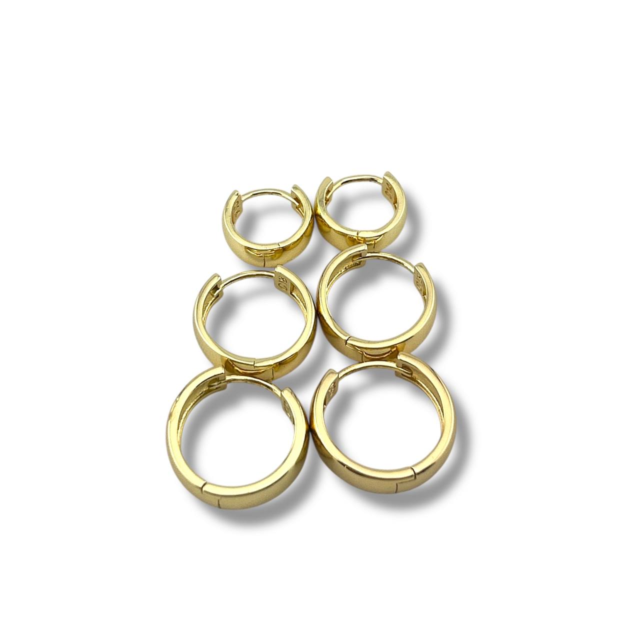 Classic Hoop Earrings Set (3 Sizes)