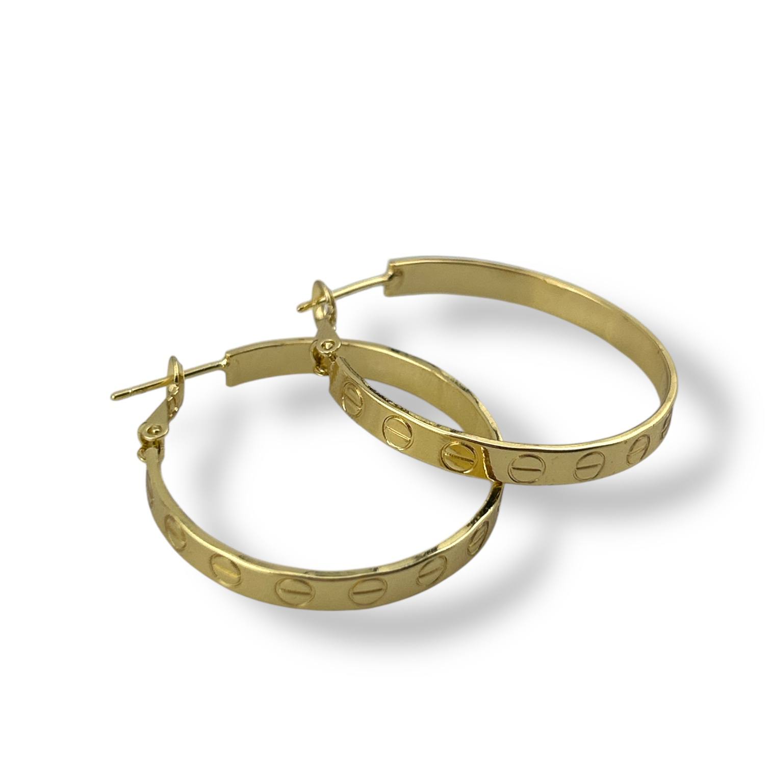 Engraved Classic Hoop Earrings