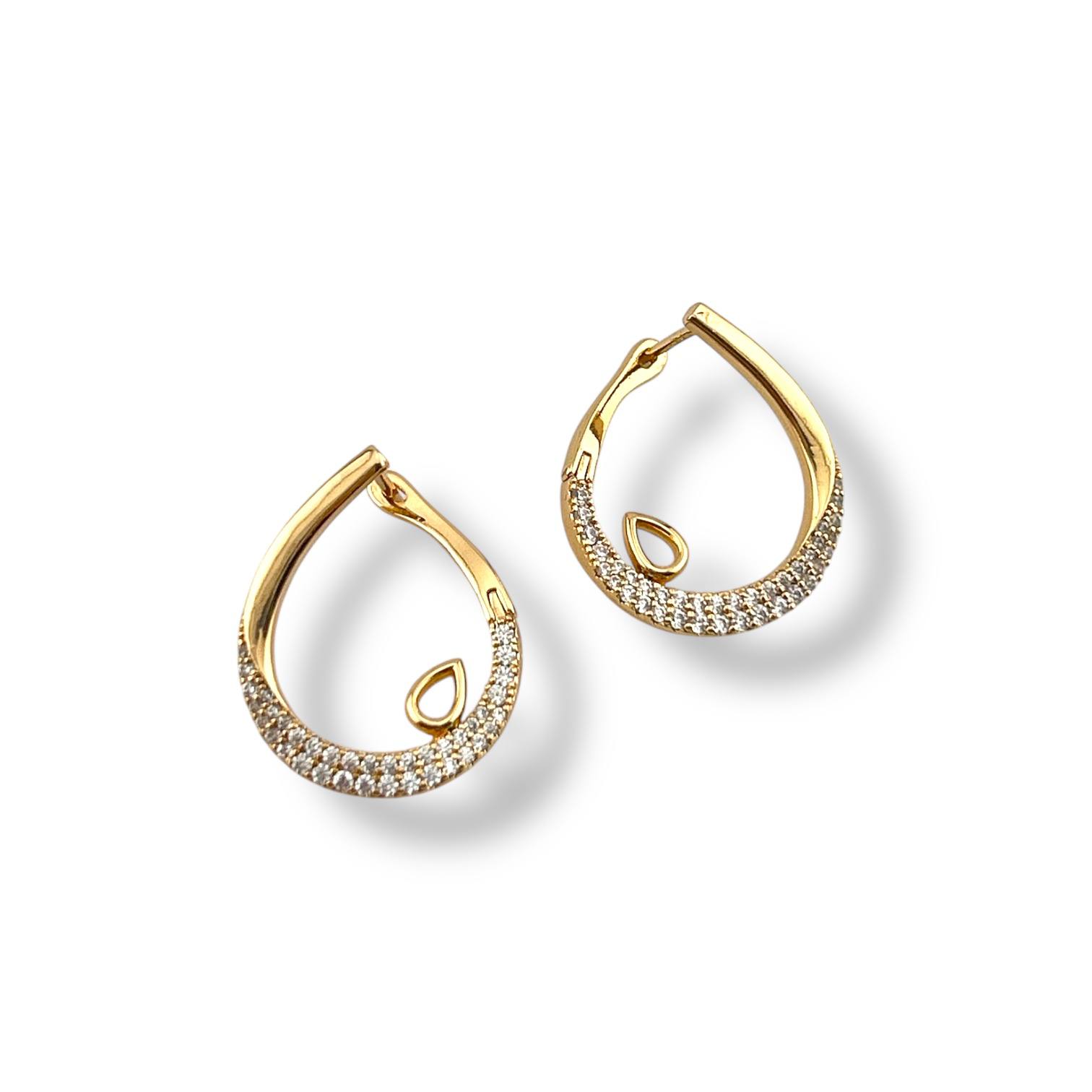 Crystal Teardrop Elegance Earrings