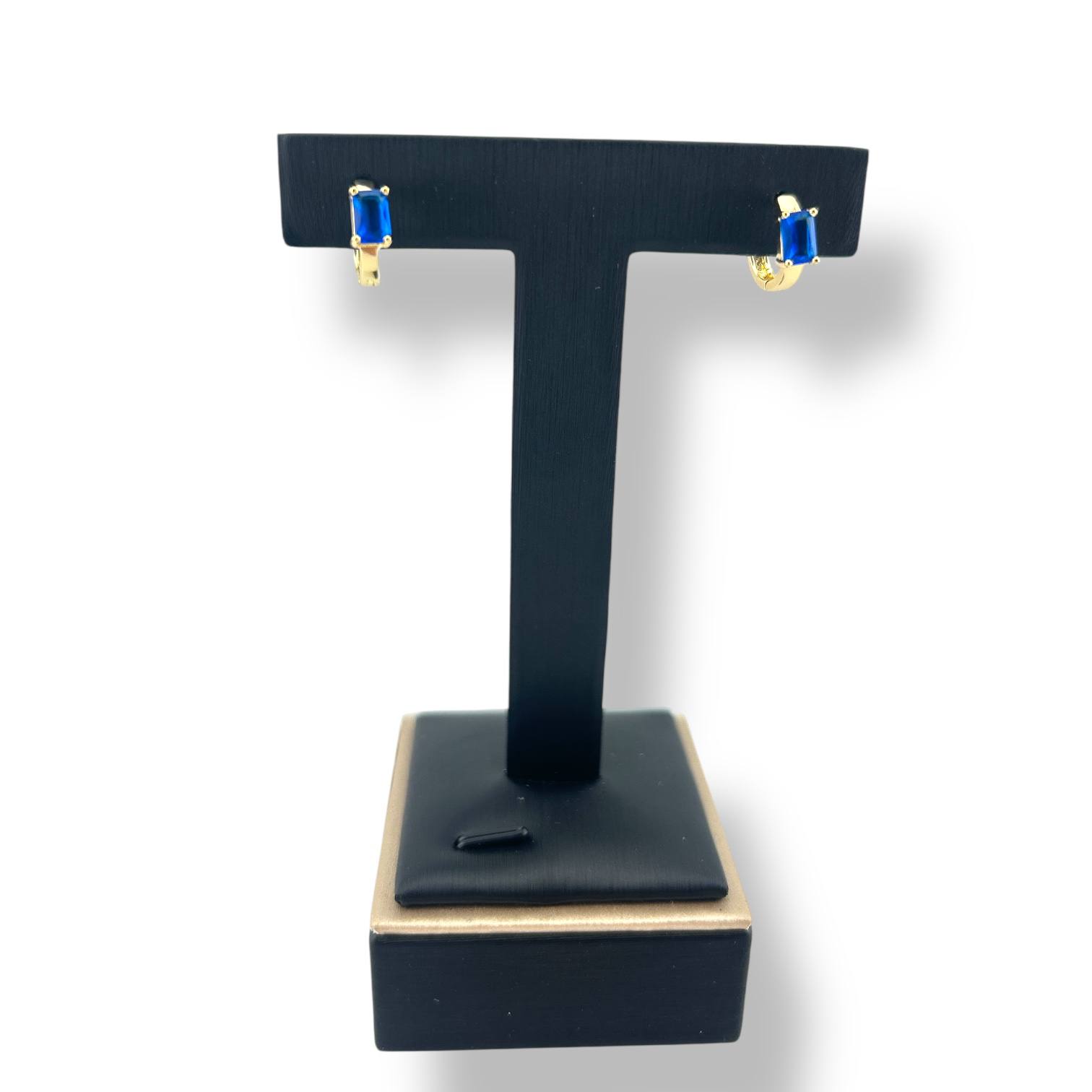 Gemstone Glow Huggie Hoop Earrings