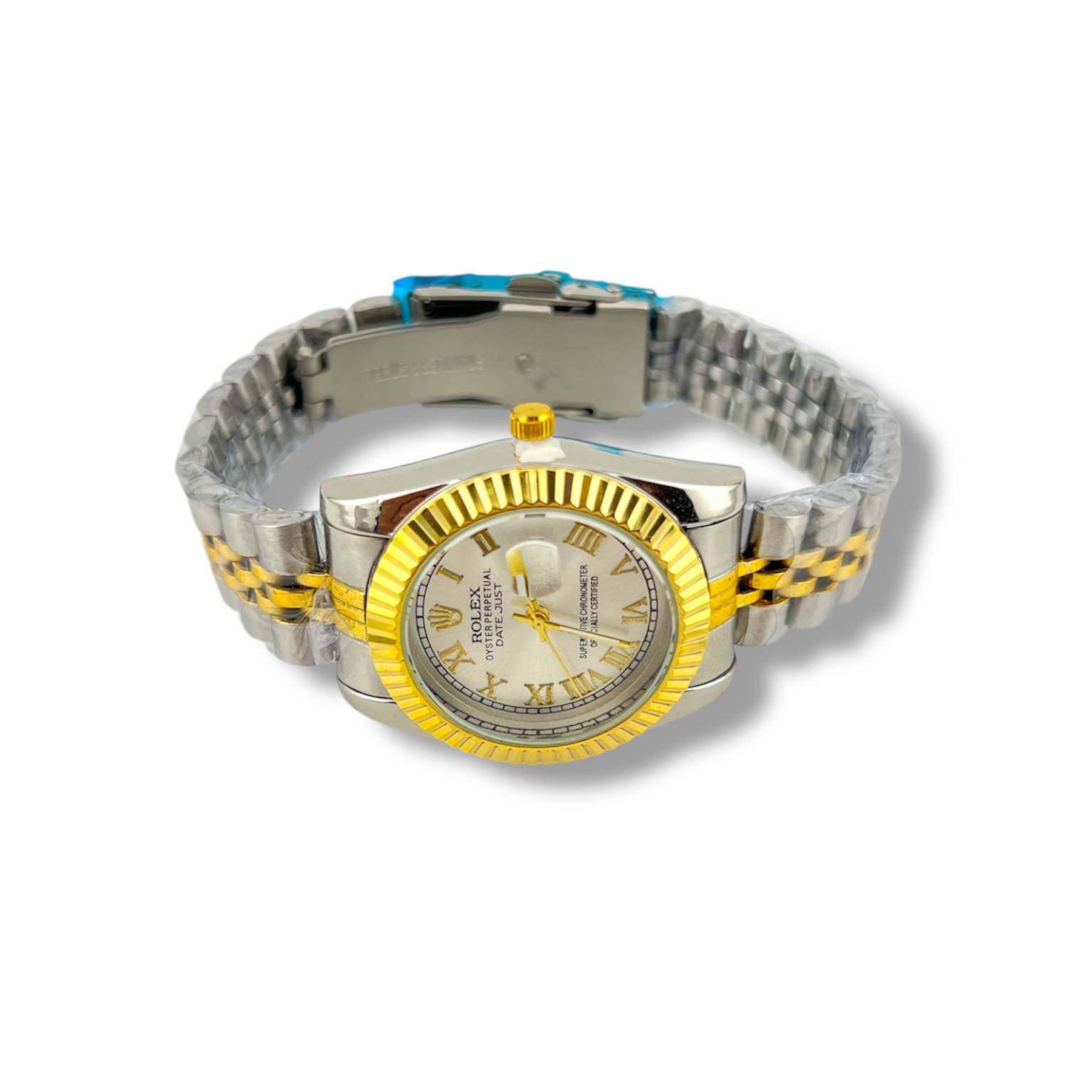 Two-Tone Prestige Women’s Watch – White Roman Dial