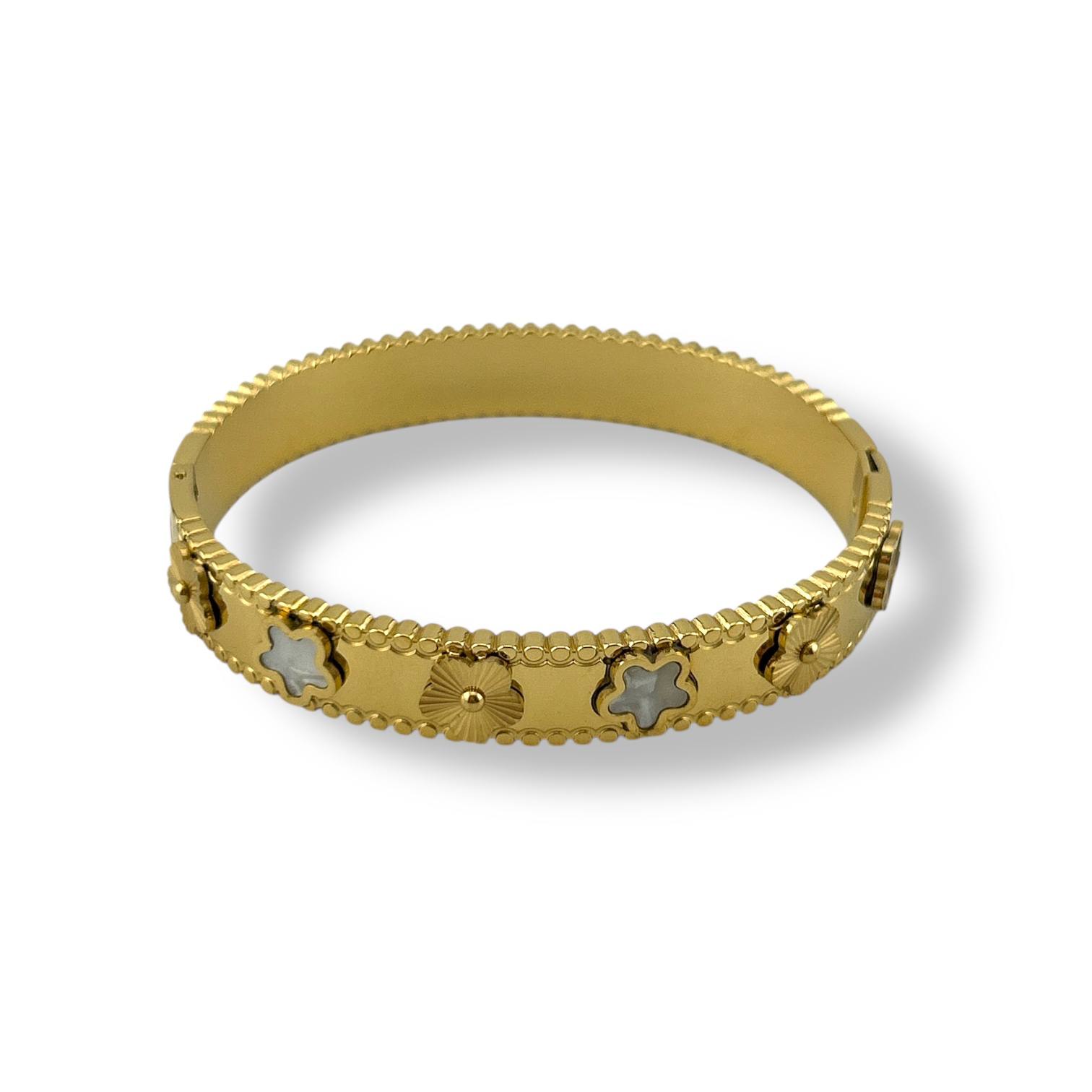 Clover Bloom Gold-Plated Bracelet