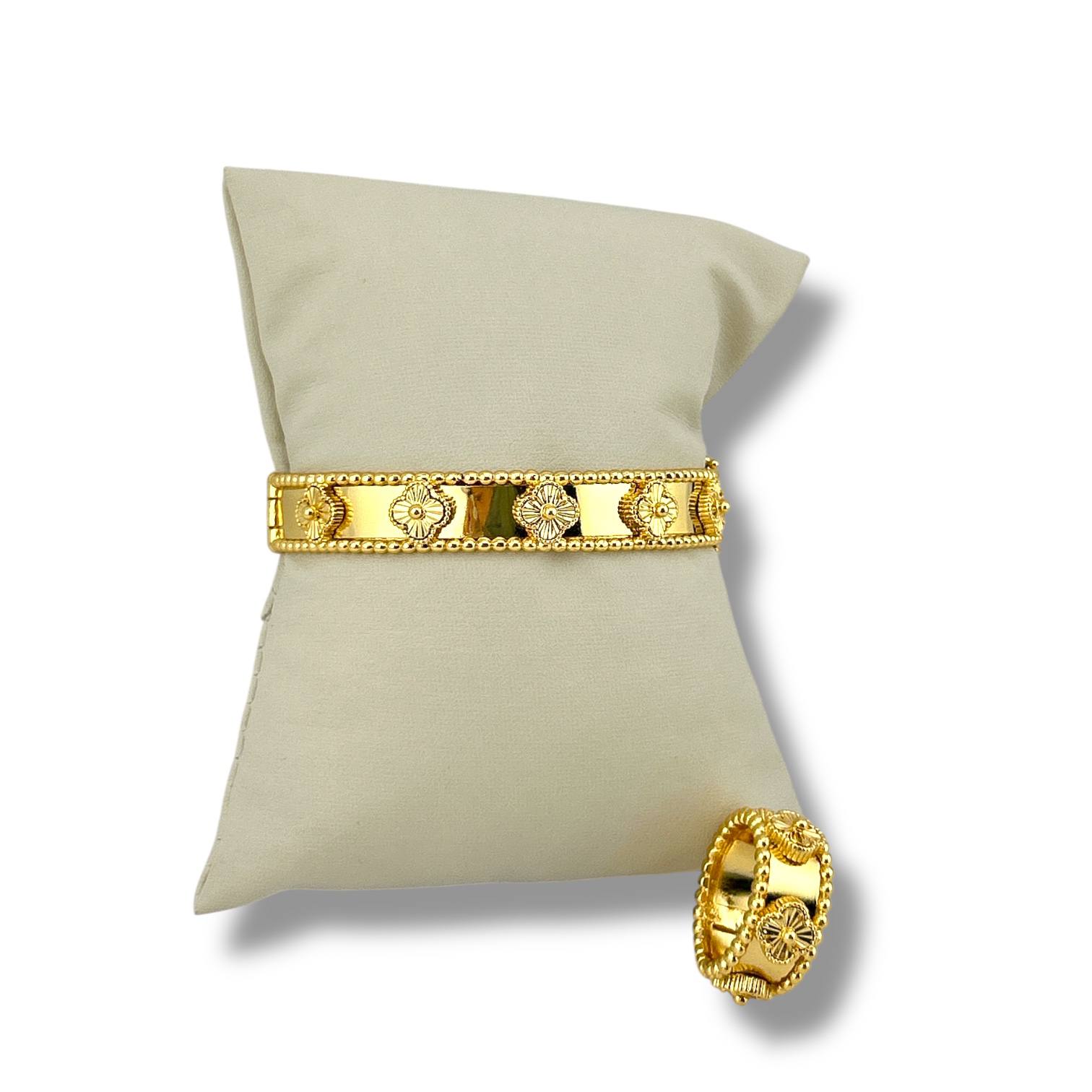 Royal Medallion Bracelet & Ring Set