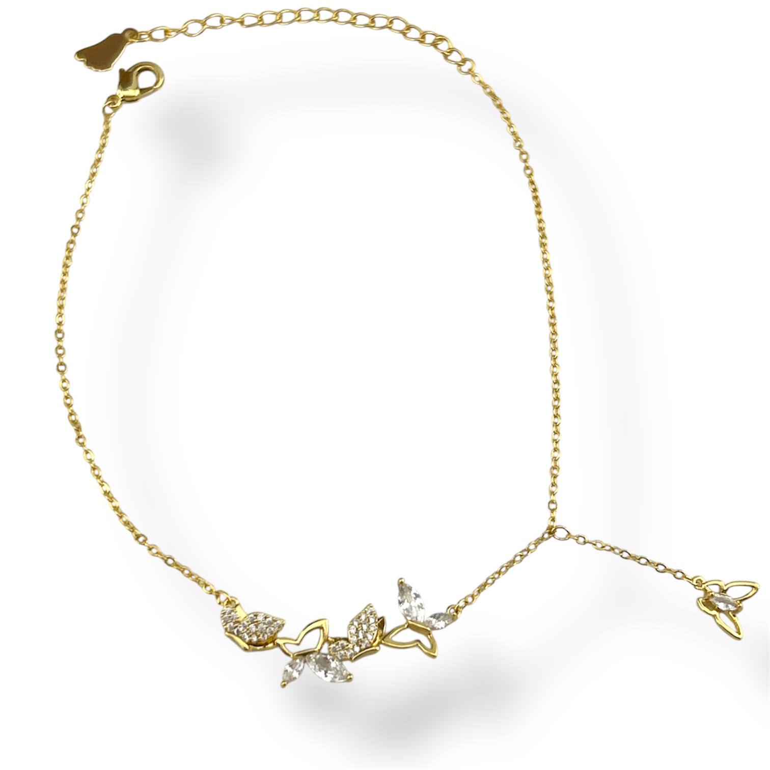 Golden Butterfly Anklet