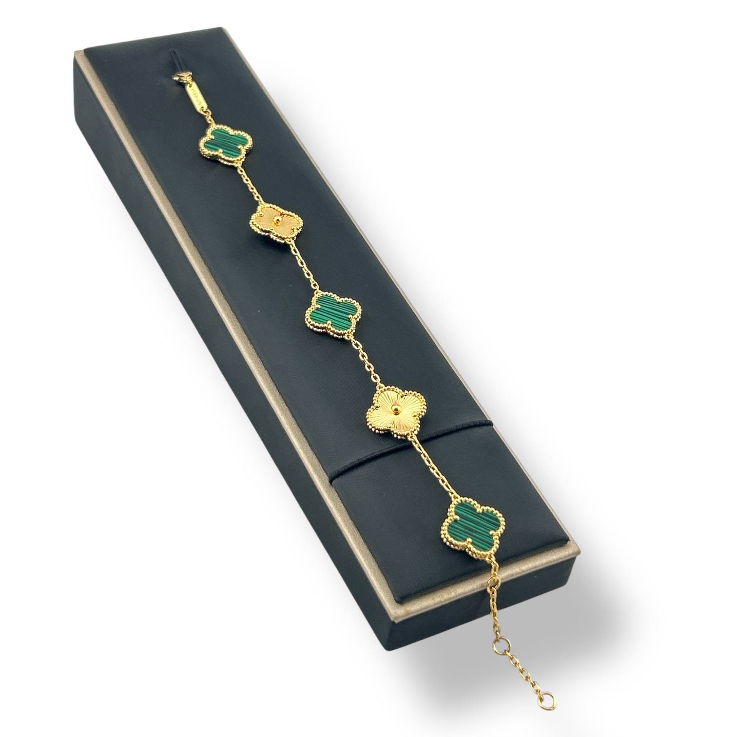 Clover van cleef  Elegance Bracelet – 18K Gold-Plated & Colorful Charm Variants