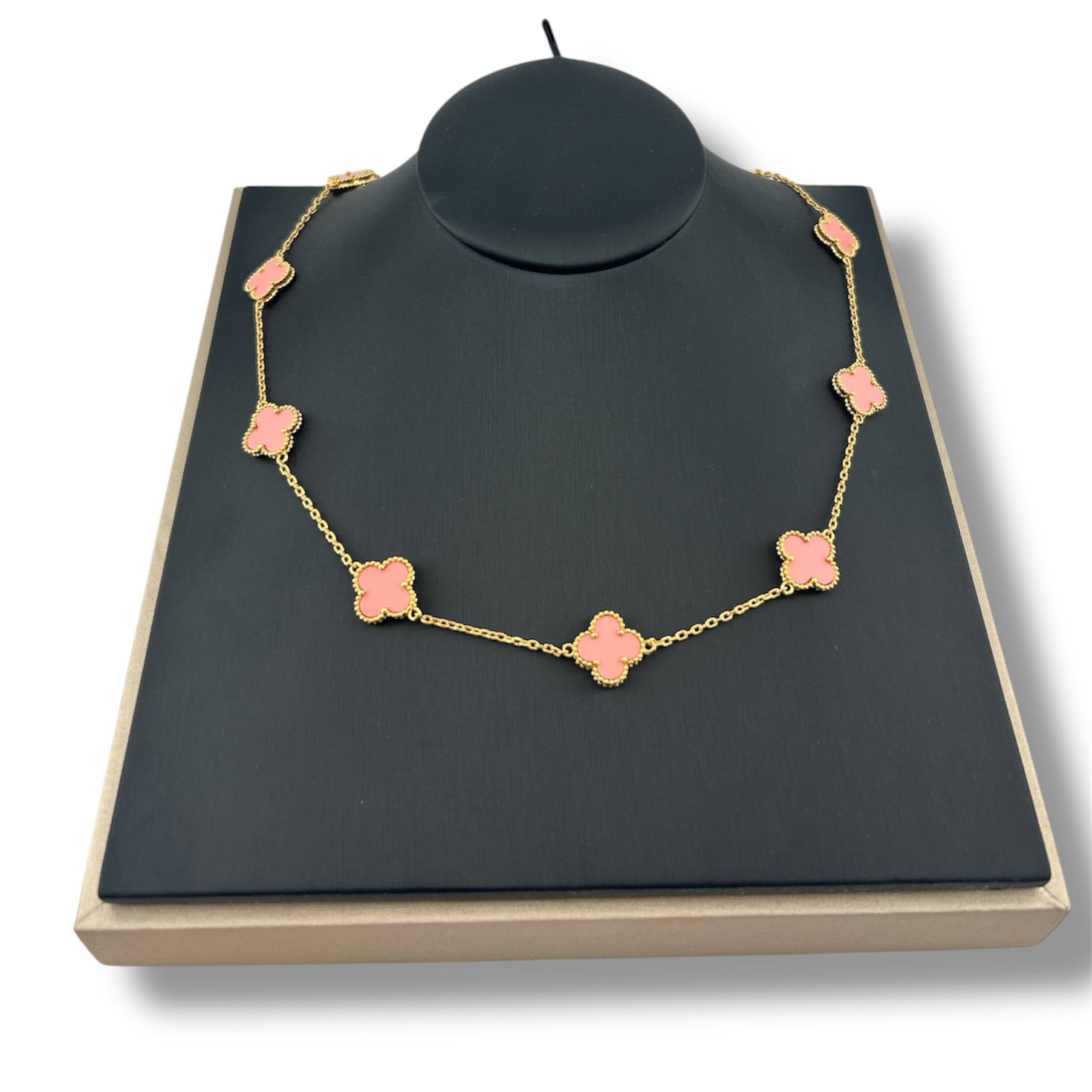 Van Cleef Clover Necklace – 18K Gold Plated Lucky Charm