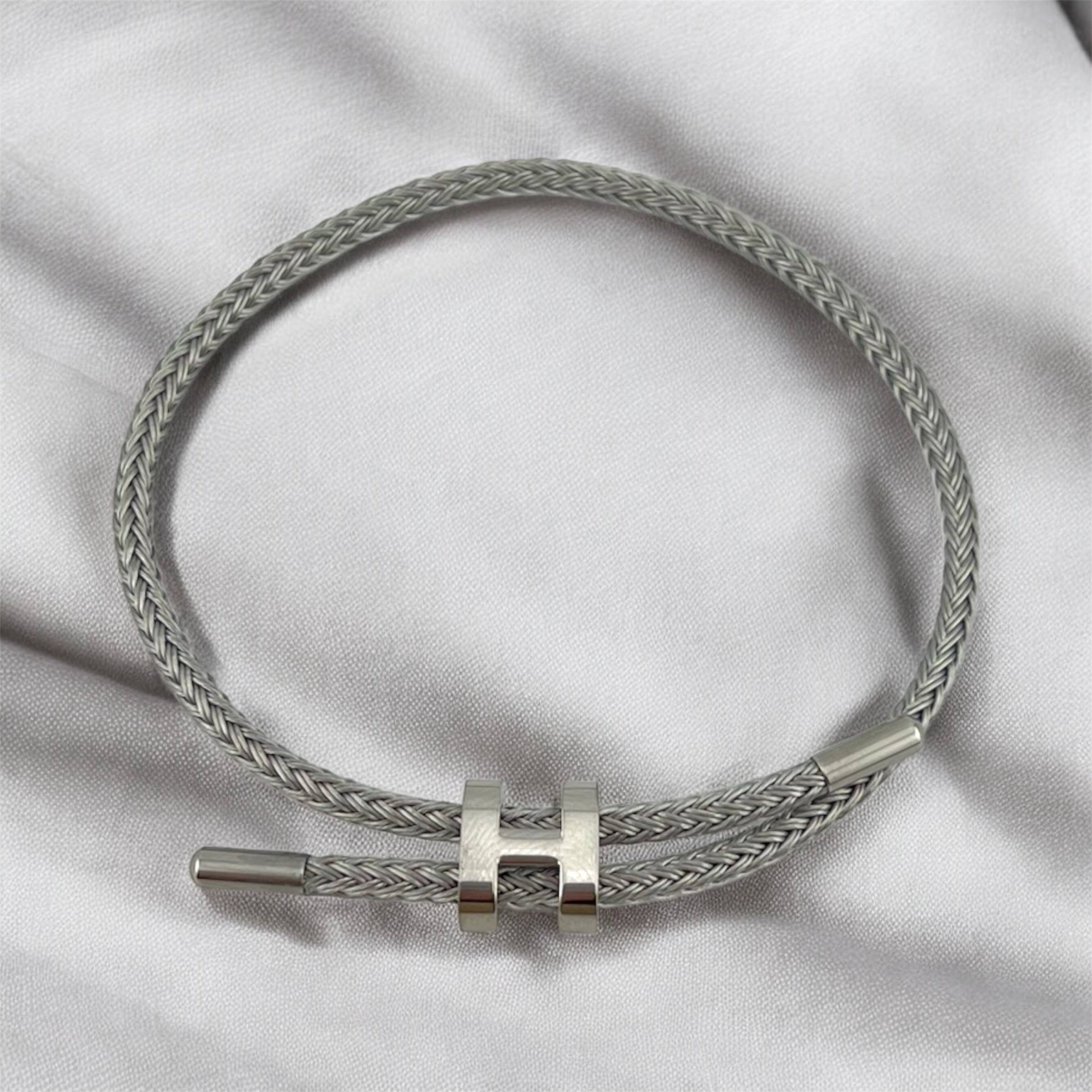 Hermès Bracelet with Silver “H” Clasp 🪢