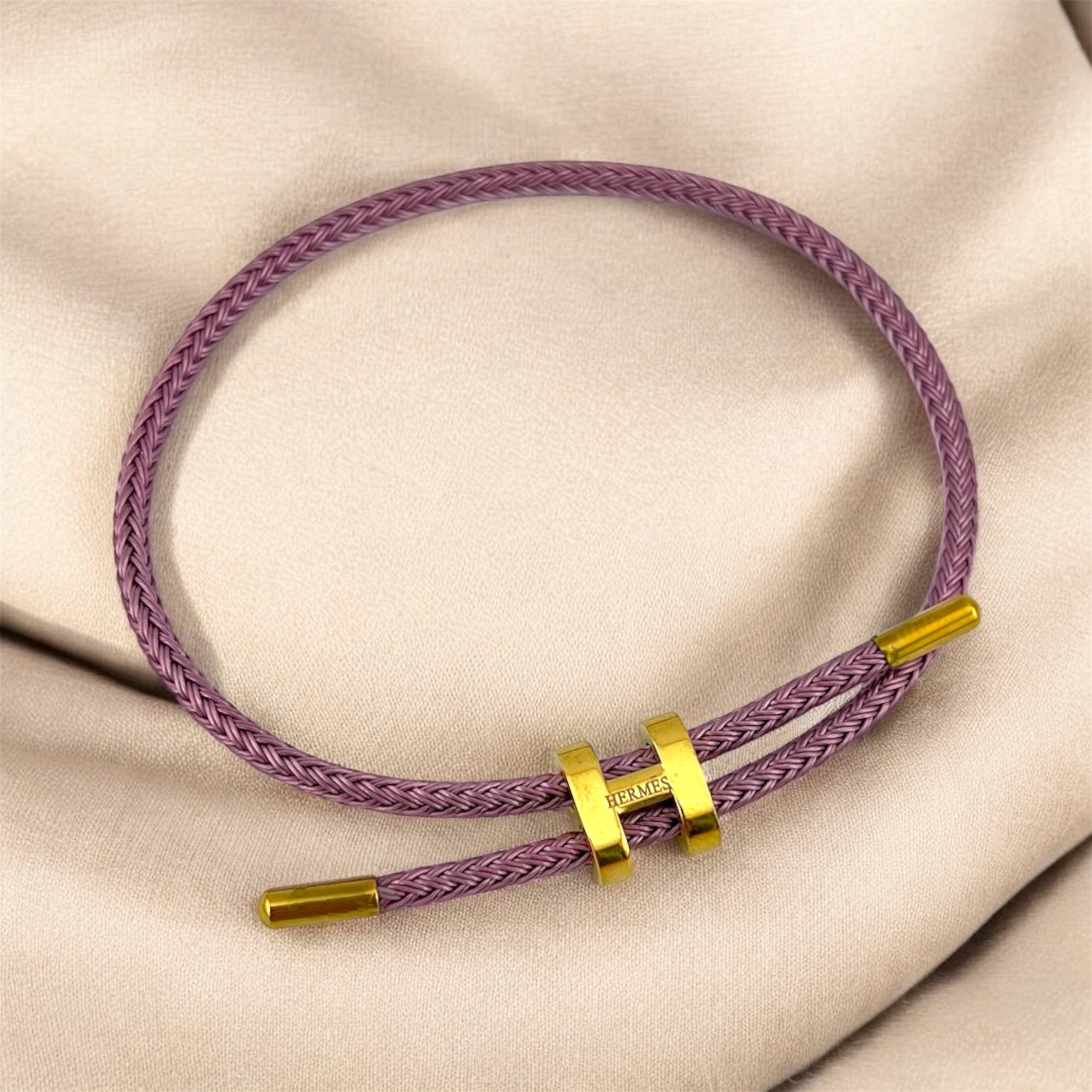 Hermès Bracelet with Gold “H” Clasp 🪢