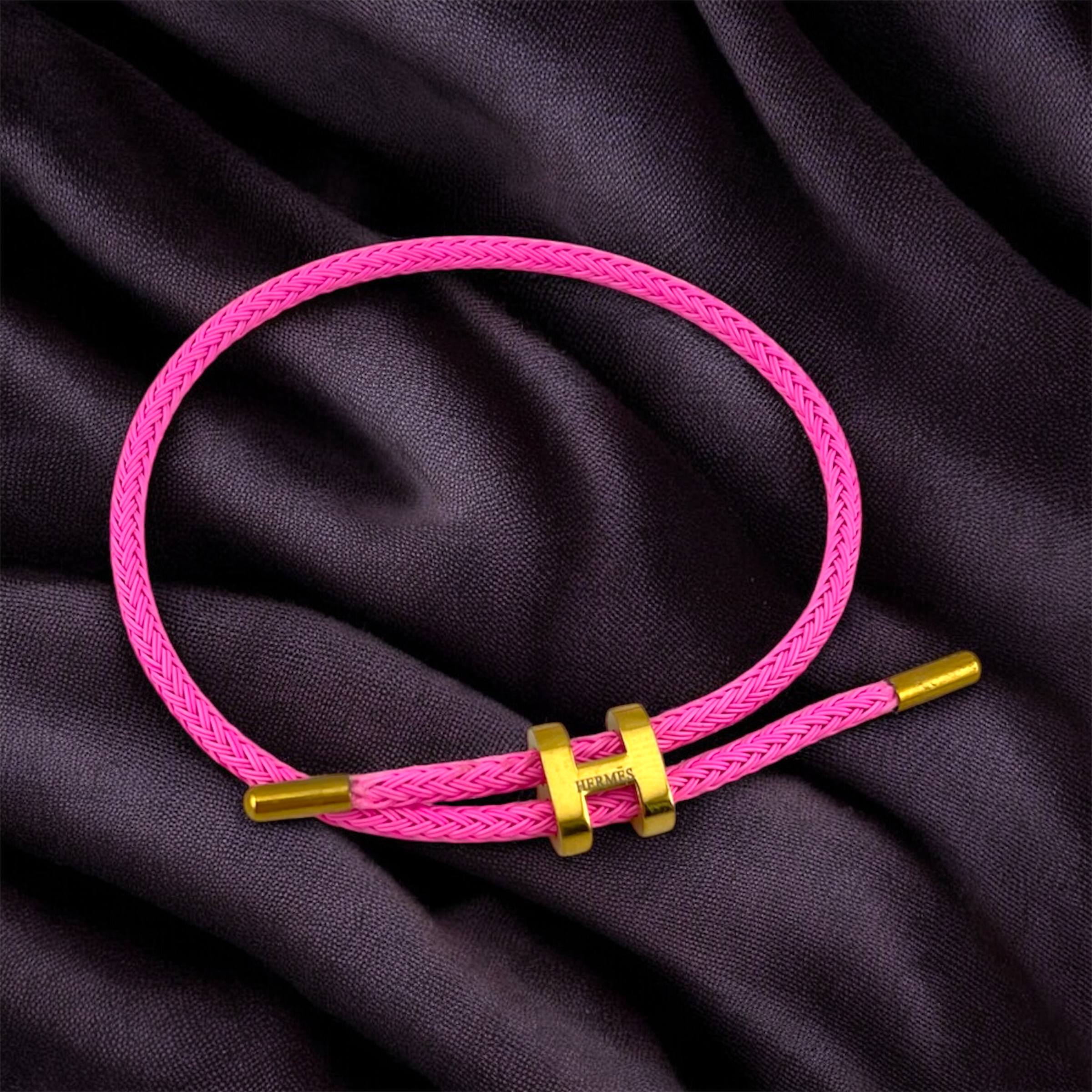 Hermès Bracelet with Gold “H” Clasp 🪢