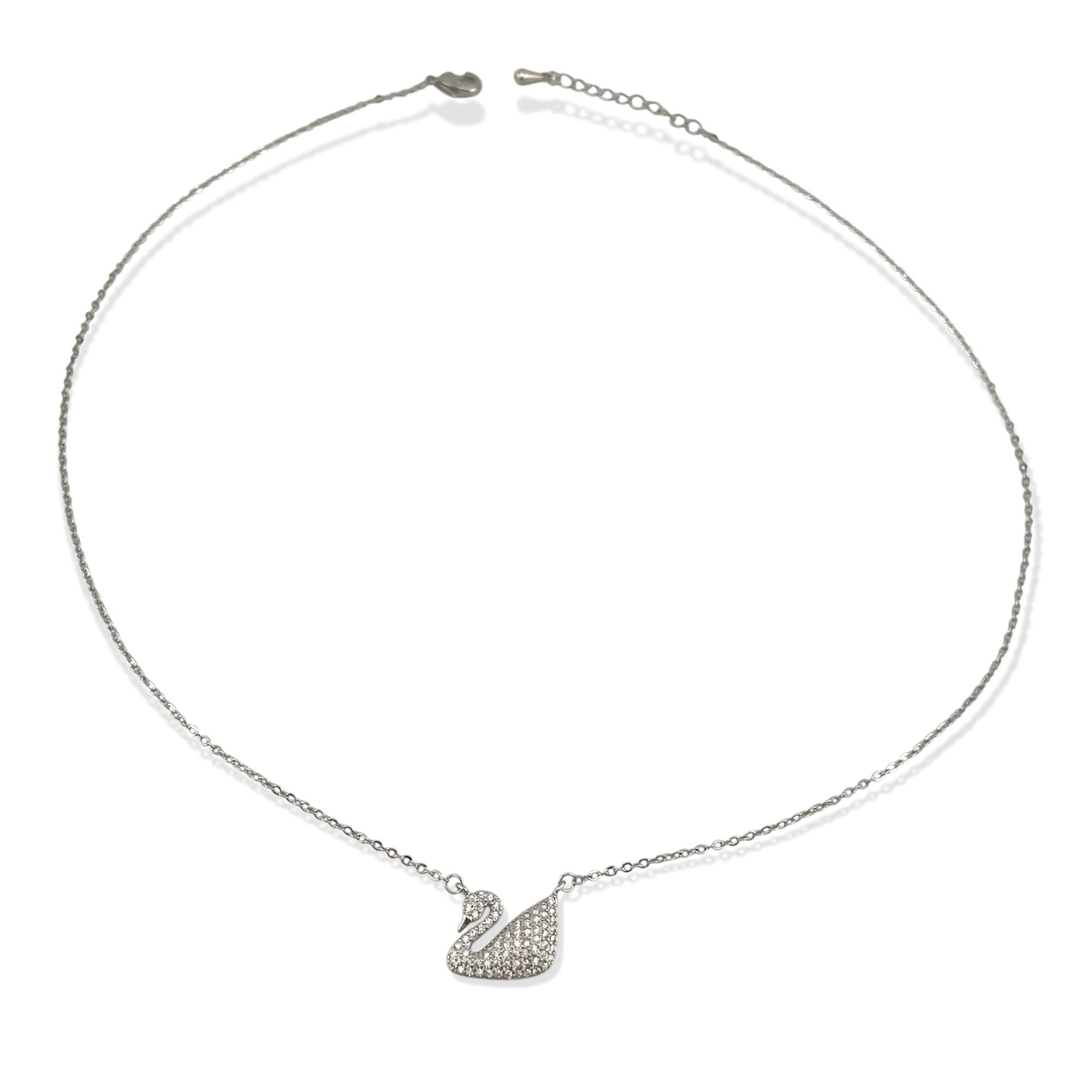 Swan Elegance Necklace – Graceful & Sparkling ✨